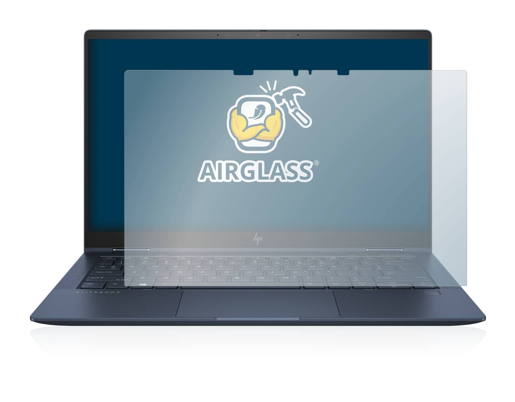 BROTECT AirGlass Flexible Schutz Glas Folie für HP Elite Dragonfly G2 Klar Transparent