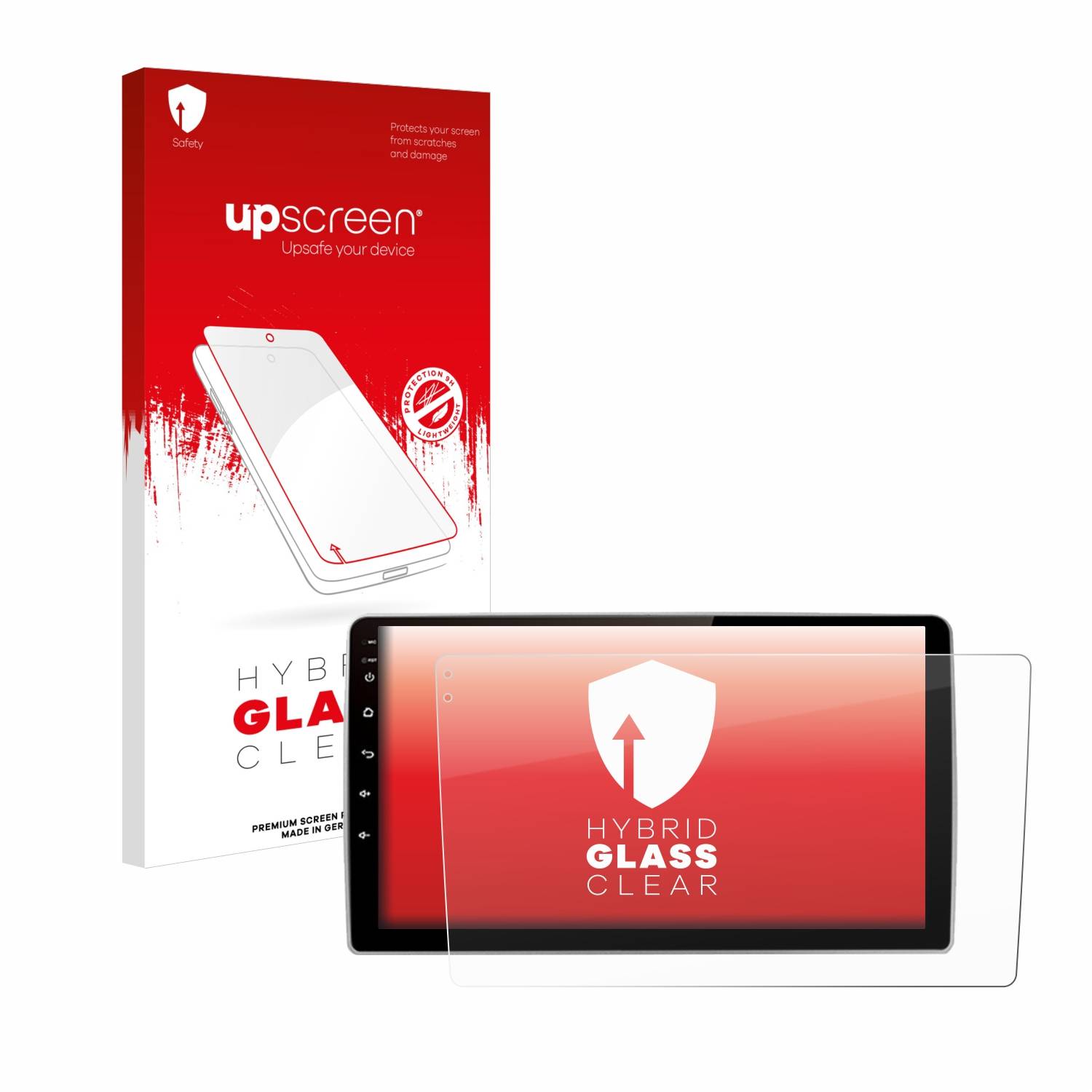 upscreen Hybrid Glas Schutz-Folie für Junsun V1 pro 9
