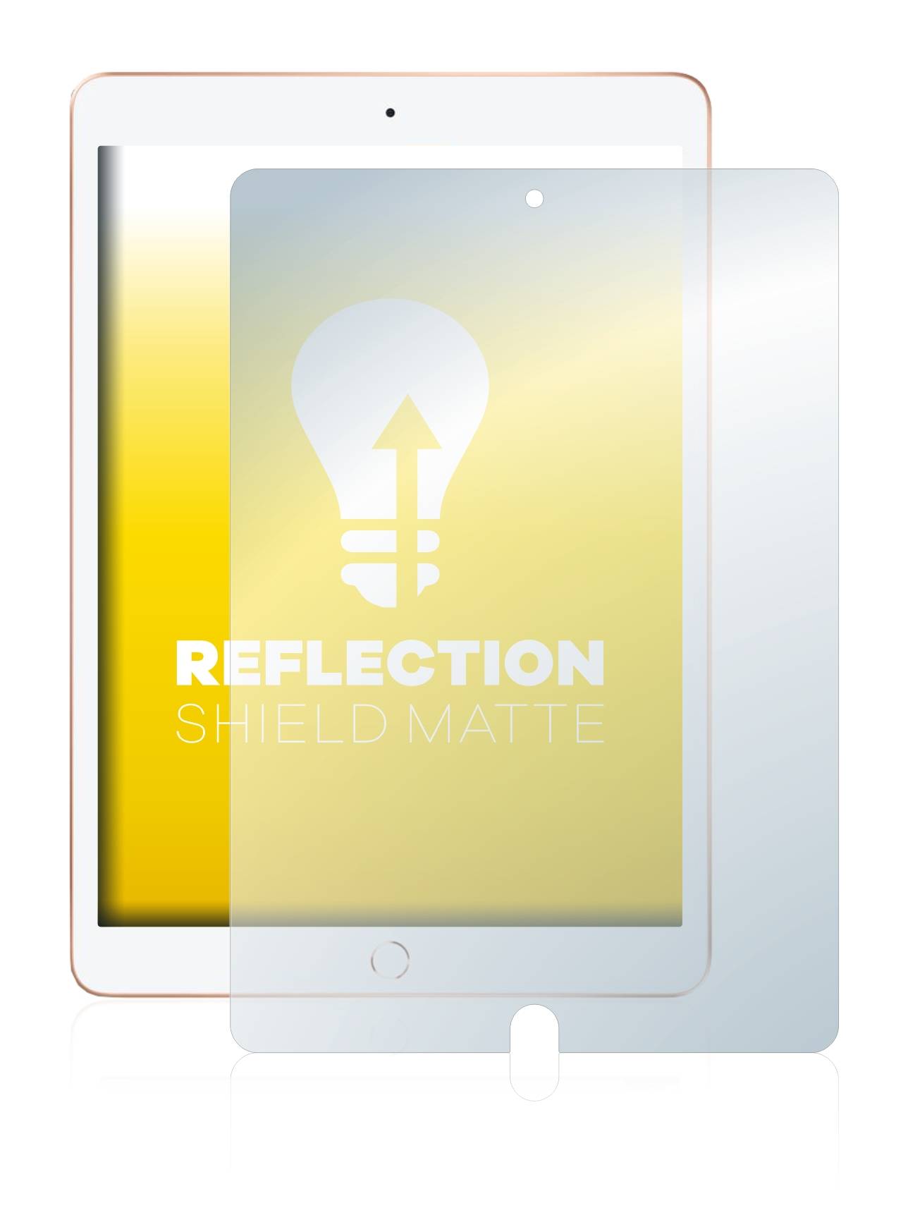 upscreen Reflection Shield Matt Schutzfolie für Apple iPad 10.2 WiFi 2019 (7. Gen.)