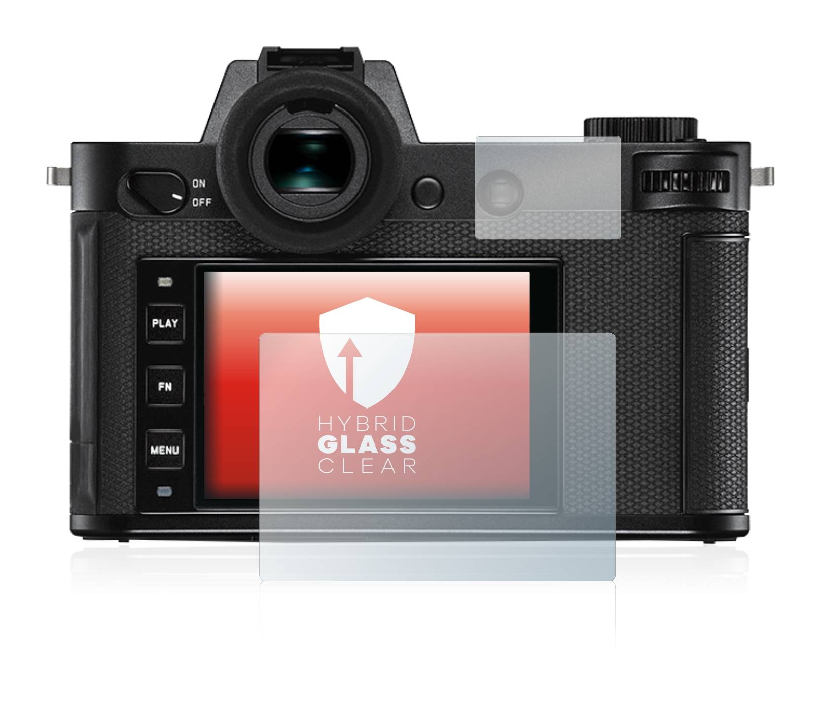 upscreen Flexible Schutz Glas Folie für Leica SL2 Schutzglas 9H Hybridglas Klar
