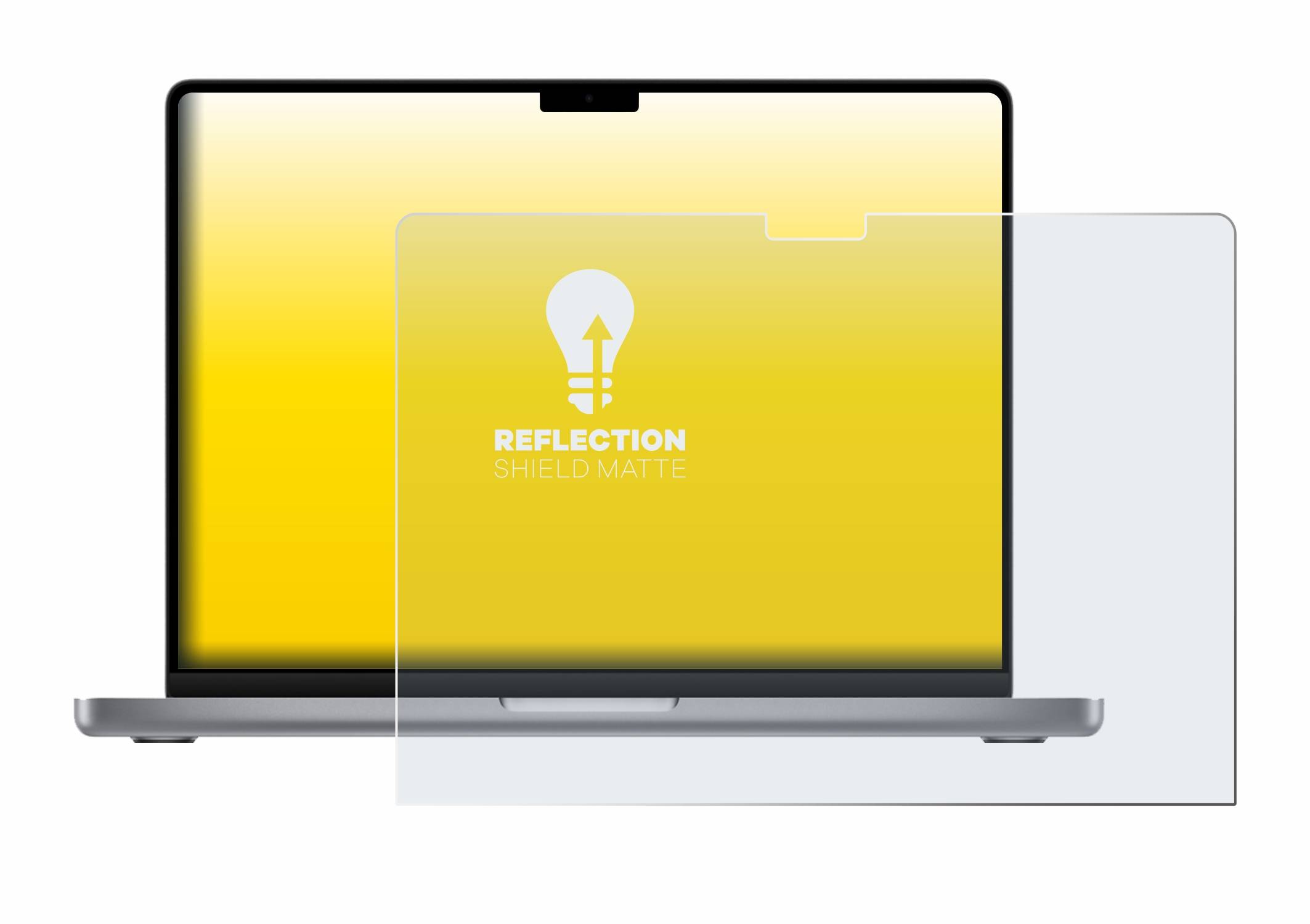 upscreen Reflection Shield Matt Schutzfolie für Apple MacBook Pro 14 2021