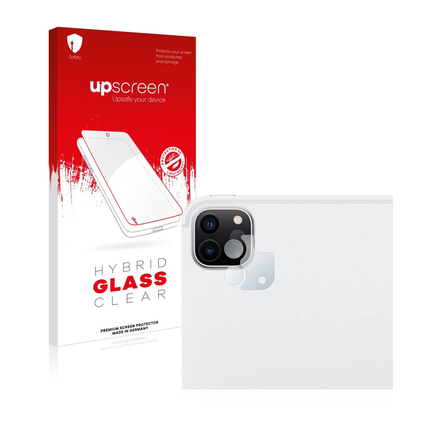 upscreen Hybrid Glas Schutz-Folie für Apple iPad Pro 12.9 2022 (NUR Kameraschutz)