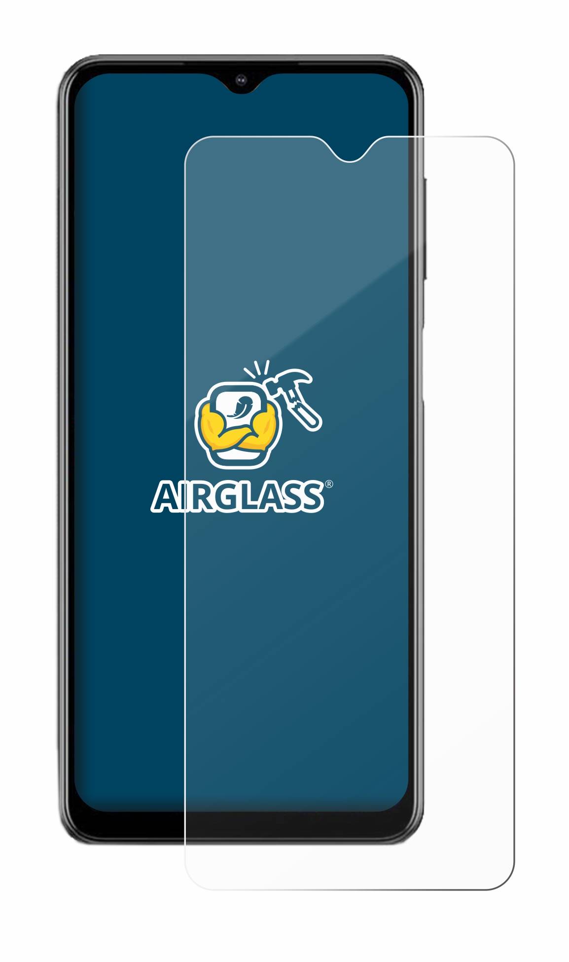 BROTECT AirGlass Glas Schutz-Folie für Samsung Galaxy M12 - Schutzglas