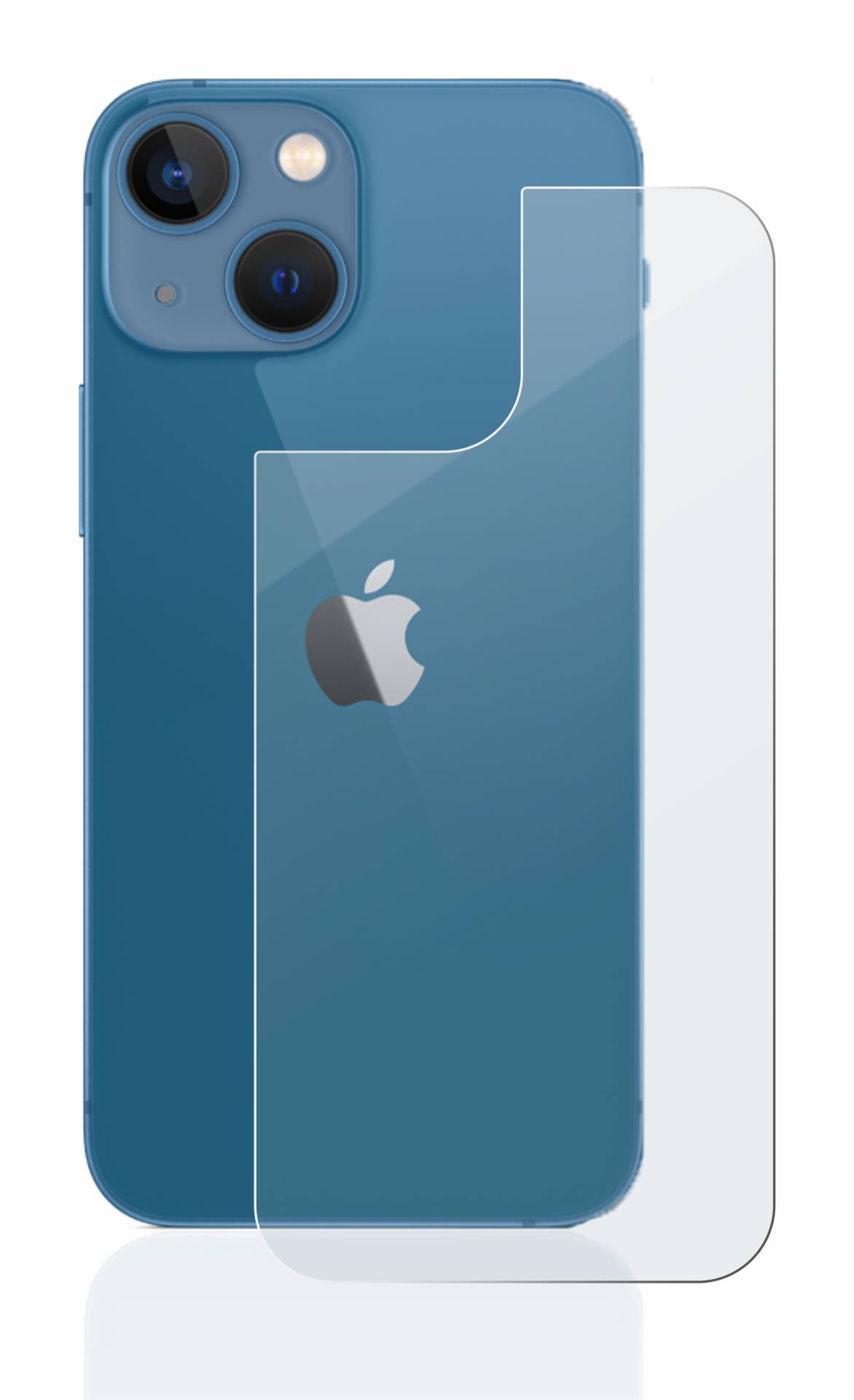 BROTECT AirGlass Matt Glas Schutz Folie für Apple iPhone 13 mini (Rückseite)