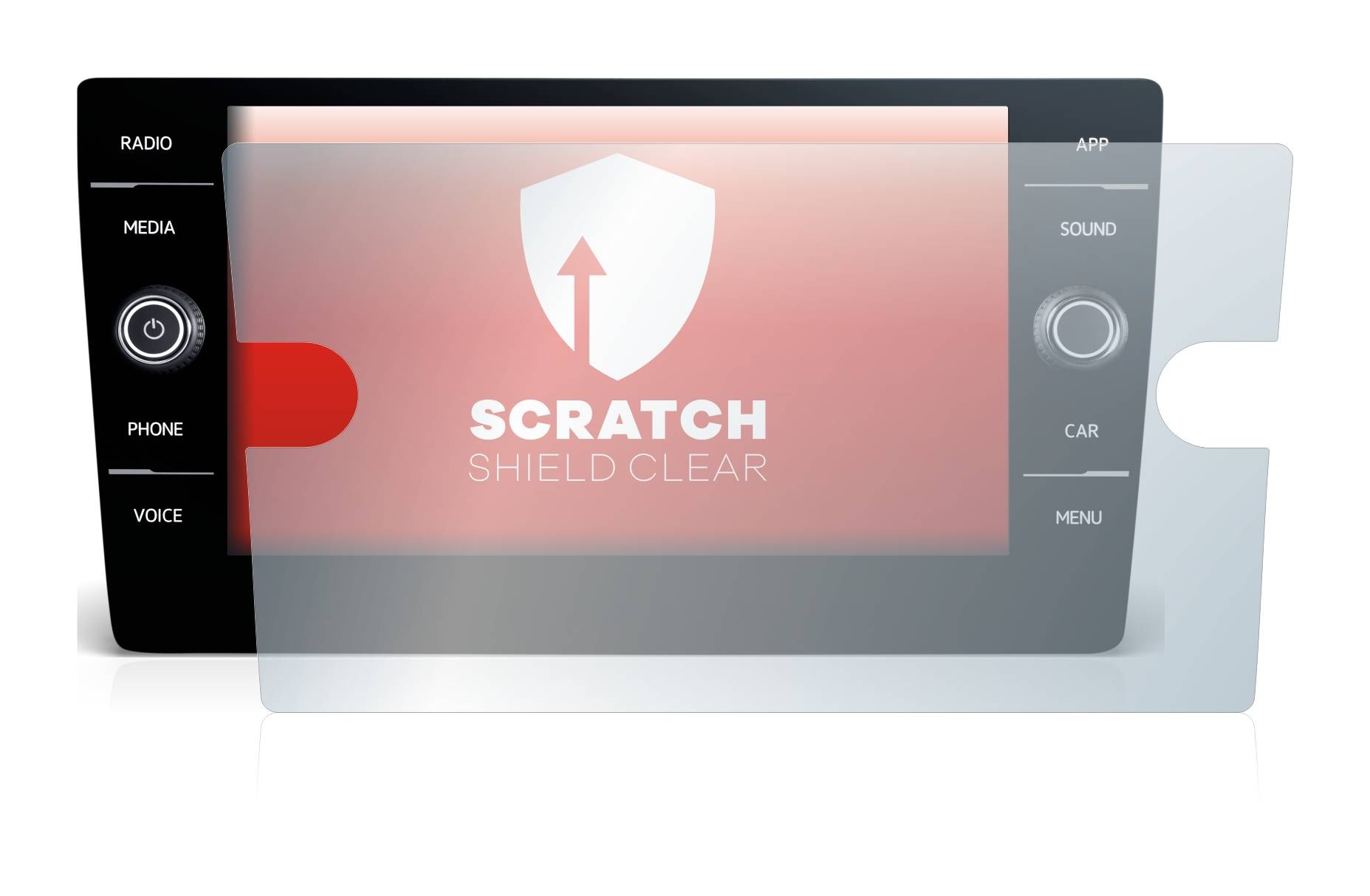 upscreen Scratch Shield Schutzfolie für Volkswagen T-Roc R Line 2022 Discover Media 8