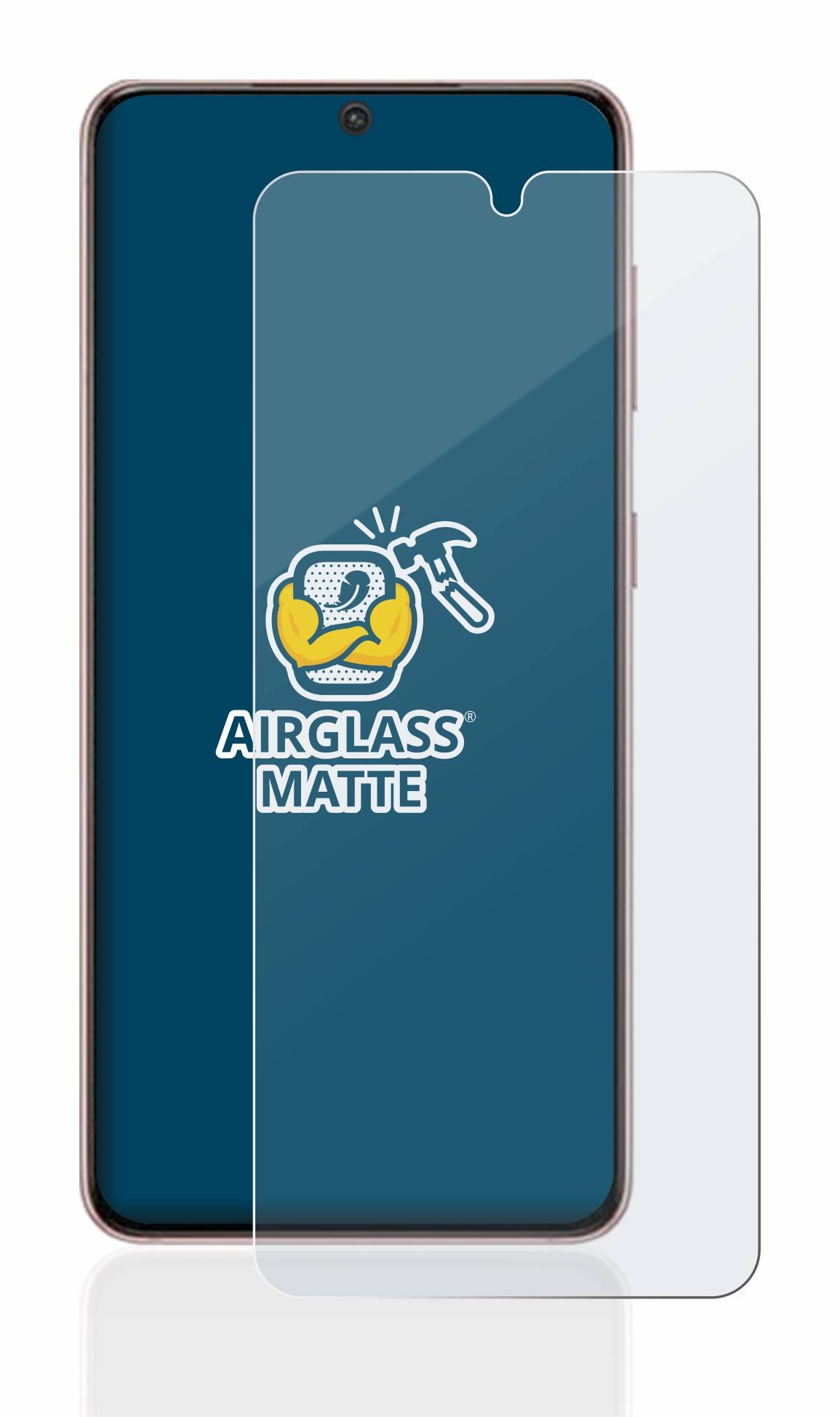 BROTECT AirGlass Matt Glas Panzer Folie für Samsung Galaxy S21 5G