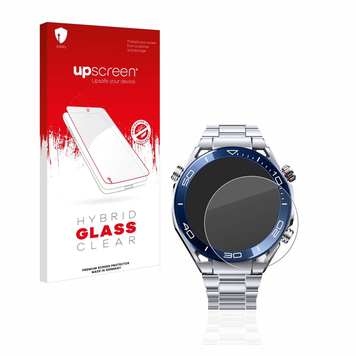 upscreen Hybrid Glas Panzer-Folie für Huawei Watch Ultimate (48,5 mm)