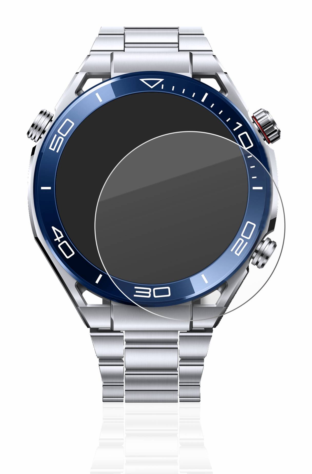 upscreen Hybrid Glas Panzer-Folie für Huawei Watch Ultimate (48,5 mm)