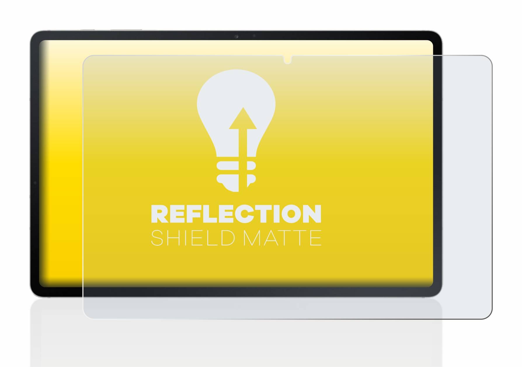 upscreen Reflection Shield Matt Schutzfolie für Samsung Galaxy Tab S7 FE (im Querformat)