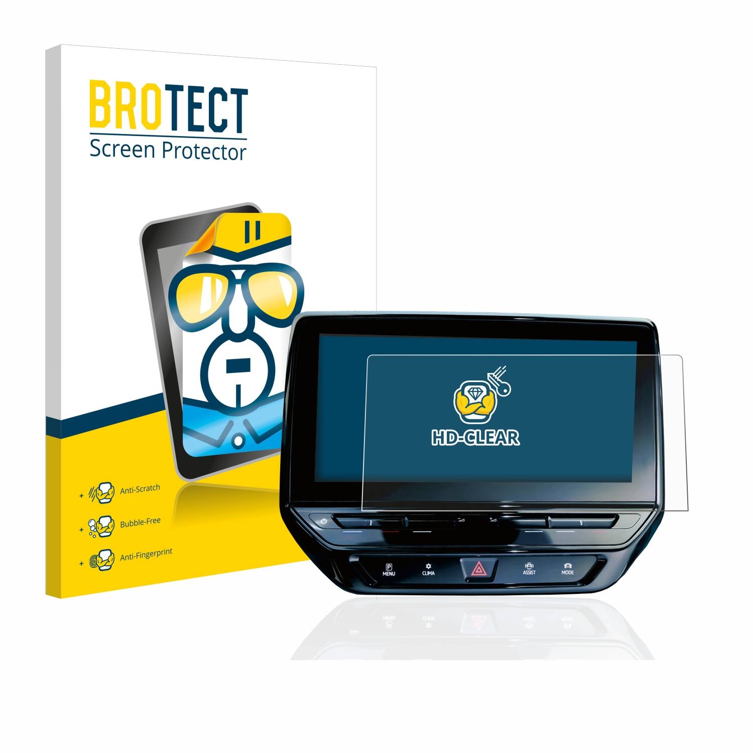 BROTECT Displayschutz-Folie für Volkswagen ID.4 Discover Pro 12