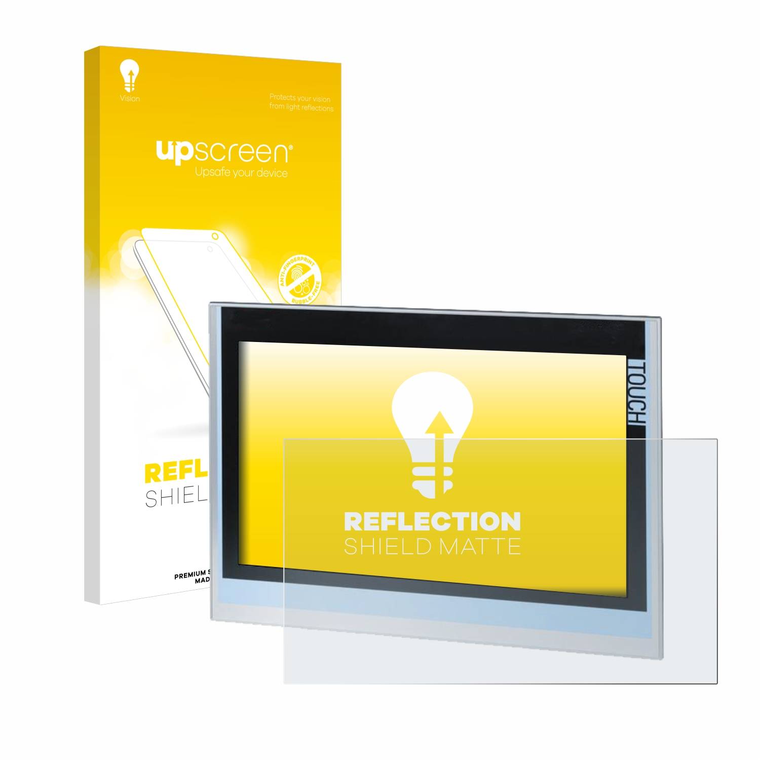 upscreen Reflection Shield Matt Schutzfolie für Siemens Simatic HMI TP1900 Comfort