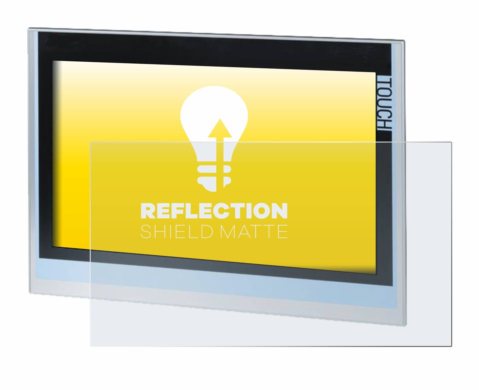 upscreen Reflection Shield Matt Schutzfolie für Siemens Simatic HMI TP1900 Comfort