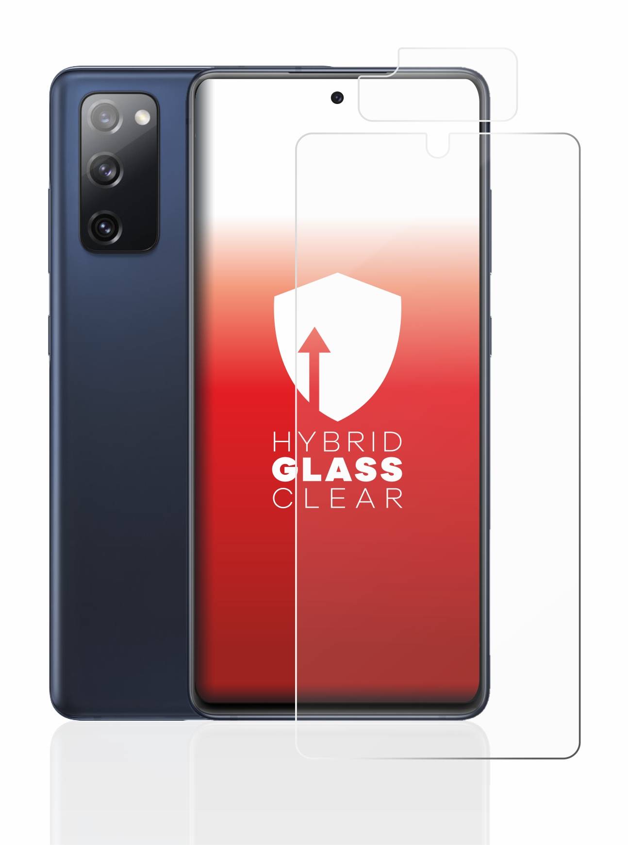 upscreen Hybrid Glas Schutz-Folie für Samsung Galaxy S20 FE (Display+Kamera)