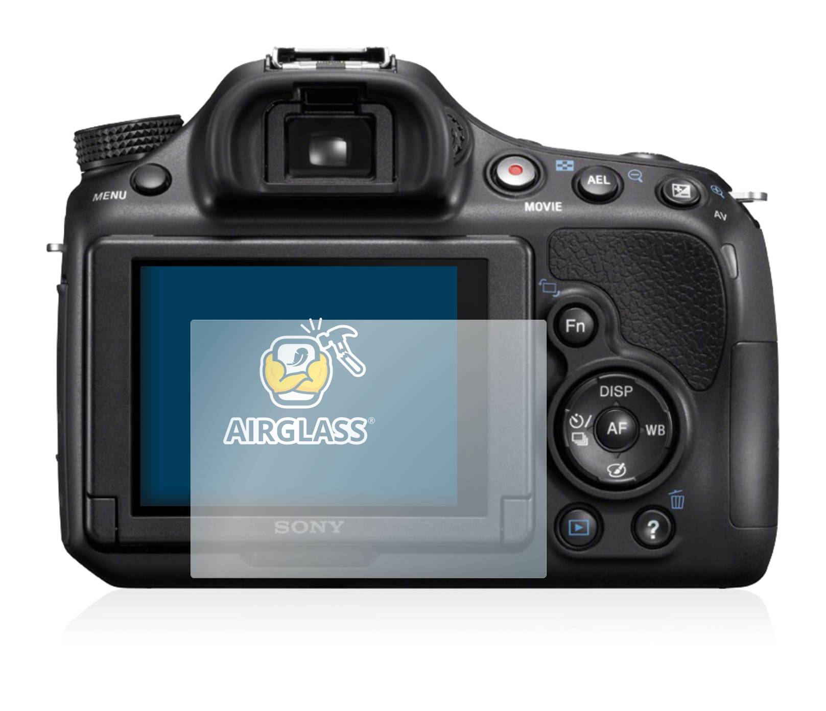 BROTECT AirGlass Flexible Schutz Glas Folie für Sony Alpha 58 (SLT-A58) Klar Transparent