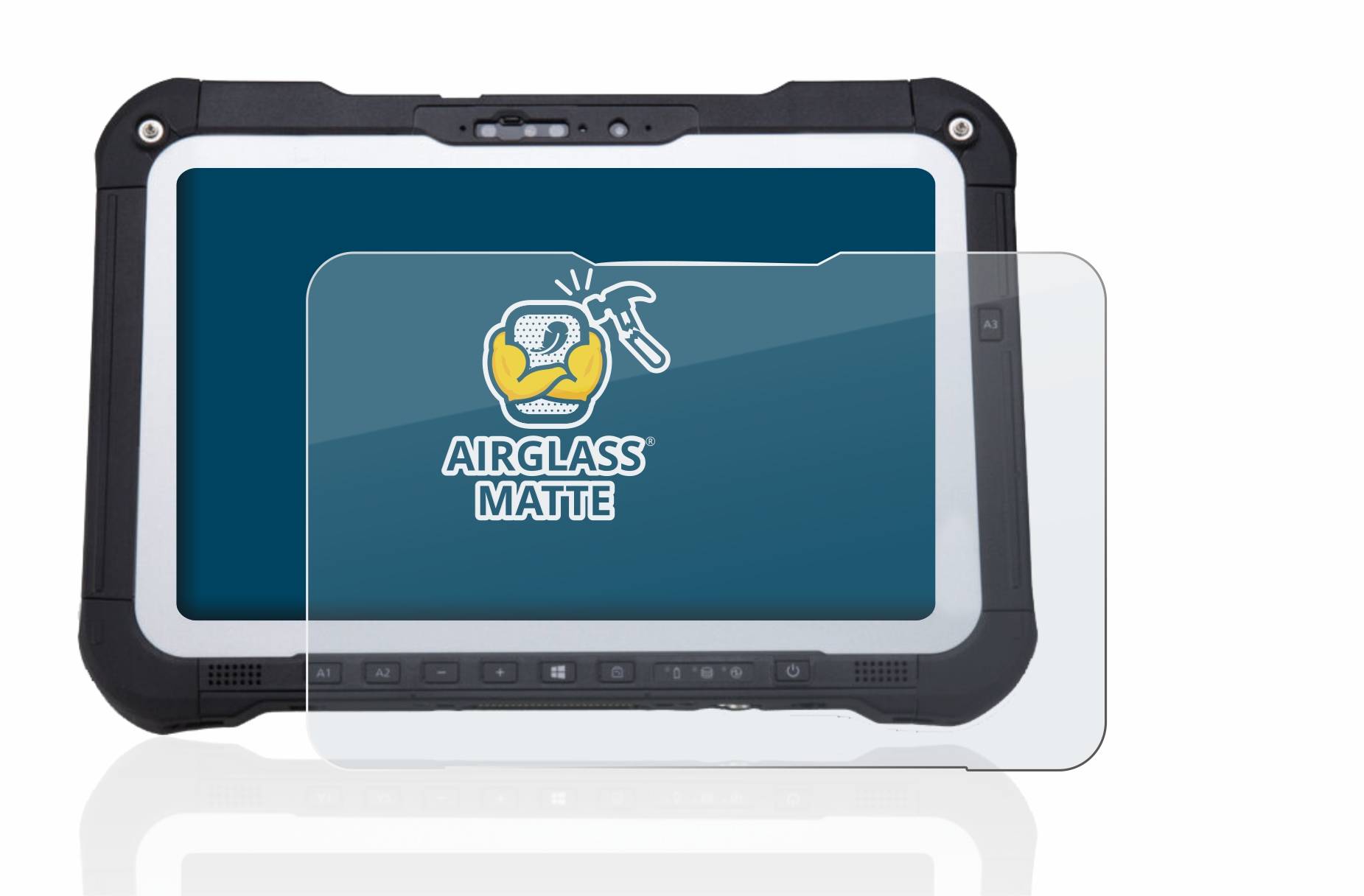 BROTECT AirGlass Flexible Schutz Glas Folie für Panasonic Toughbook FZ-G2 / Toughbook G2 Matt Entspiegelt