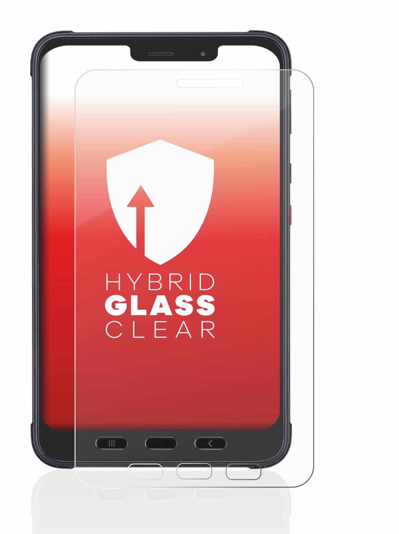 upscreen Hybrid Glas Schutz-Folie für Samsung Galaxy Tab Active 3 Enterprise Edition LTE