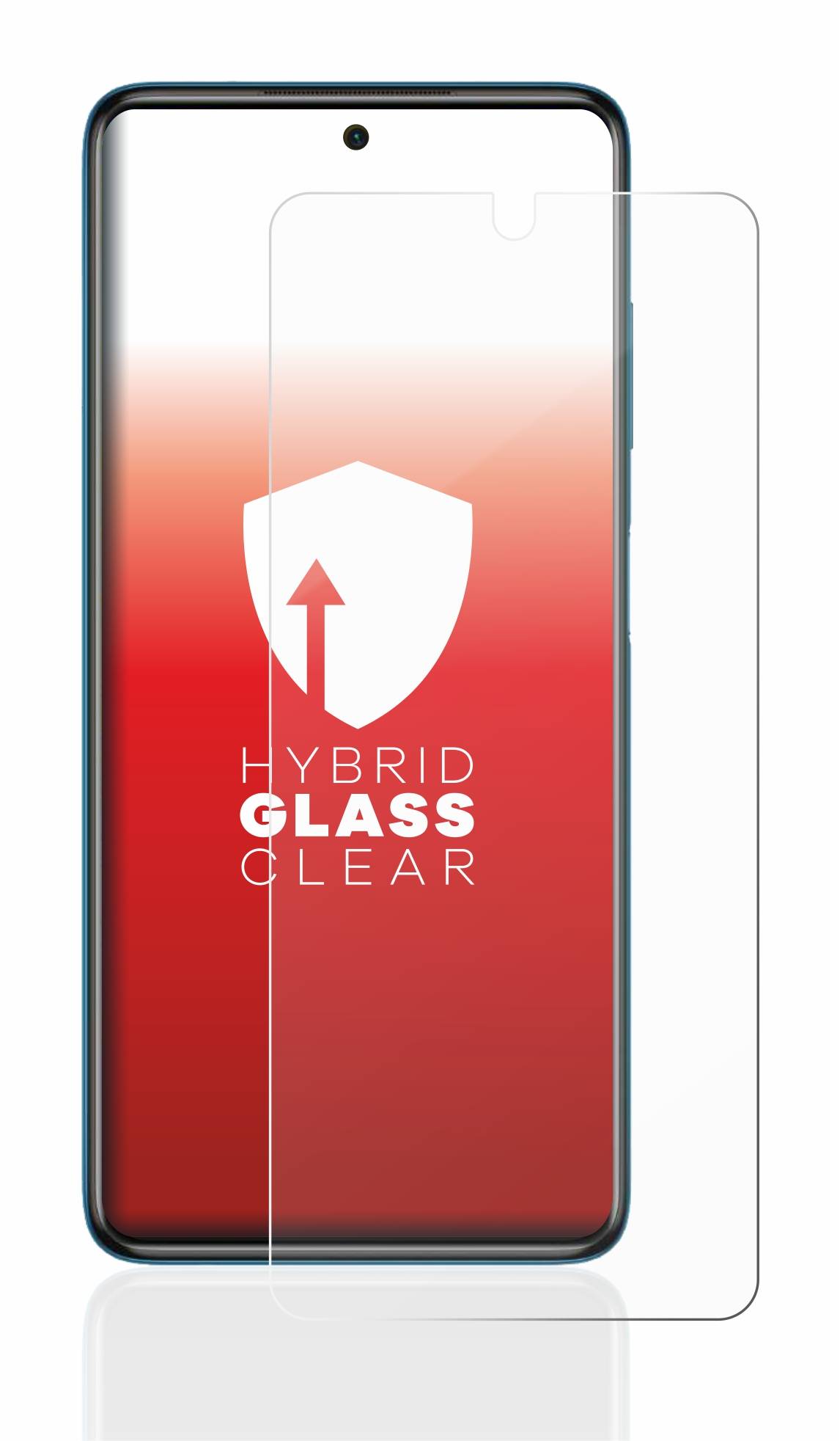 upscreen Hybrid Glas Schutz-Folie für Xiaomi Poco X3 Pro