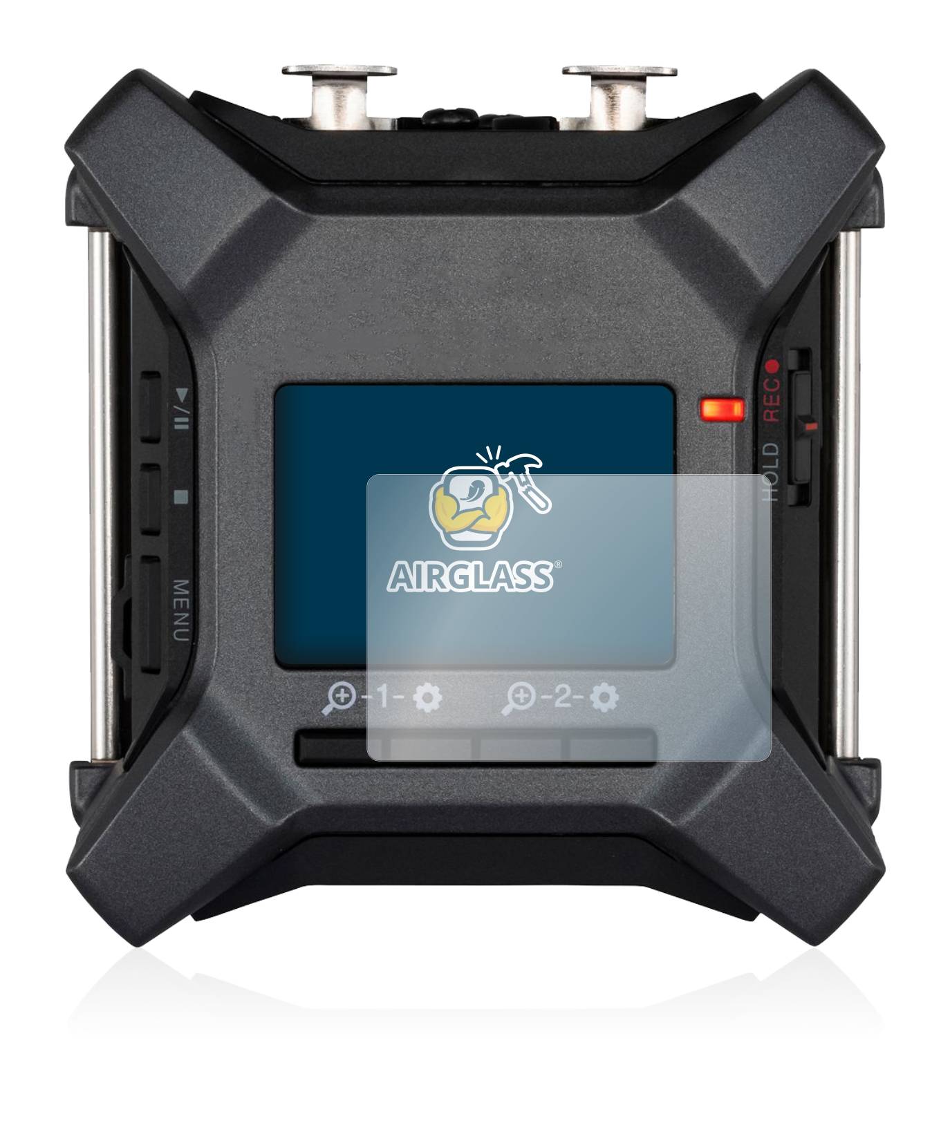 BROTECT AirGlass Flexible Schutz Glas Folie für Zoom F3 field recorder Klar Transparent