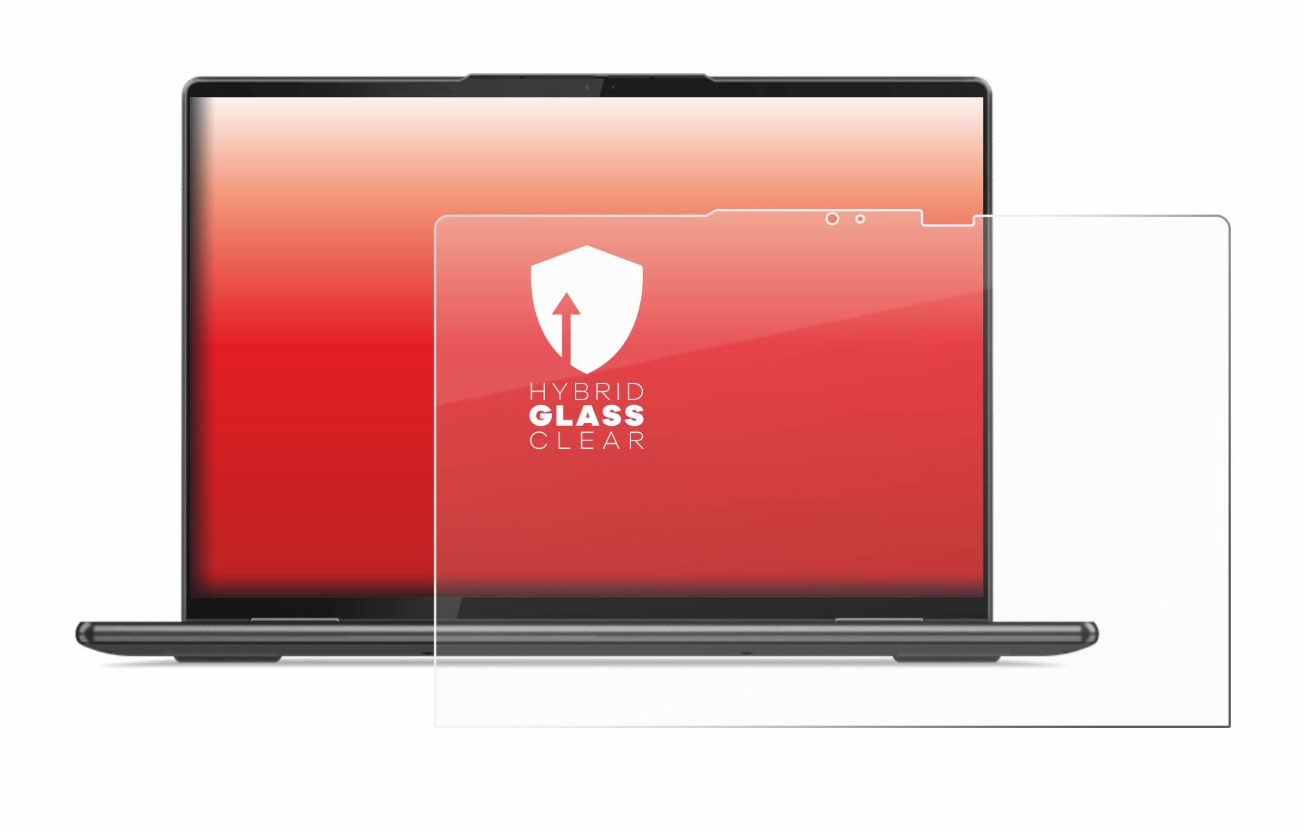 upscreen Hybrid Glas Panzer-Folie für Lenovo Yoga 7 Gen 7 (14) 16:10
