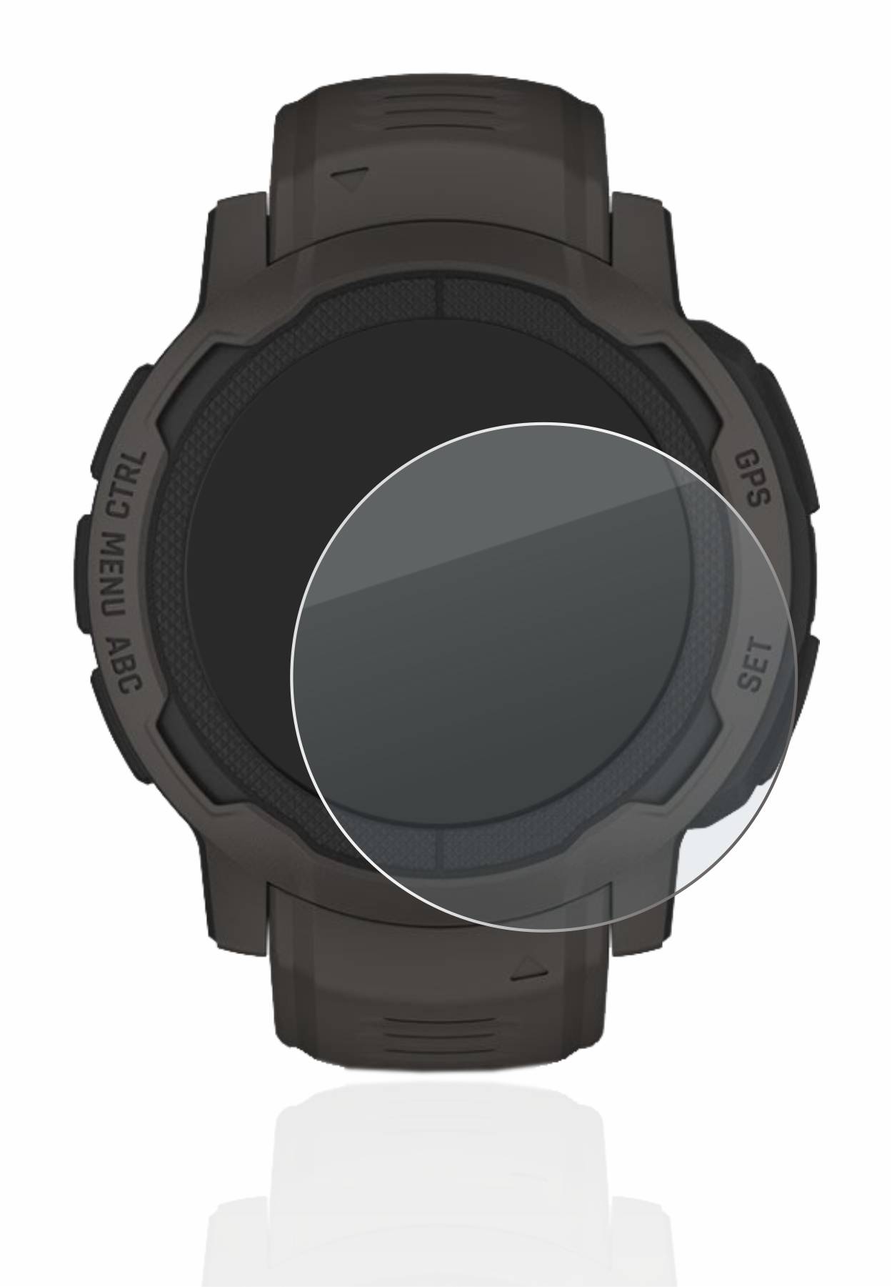 BROTECT AirGlass Matt Glas Schutz Folie für Garmin Instinct 2