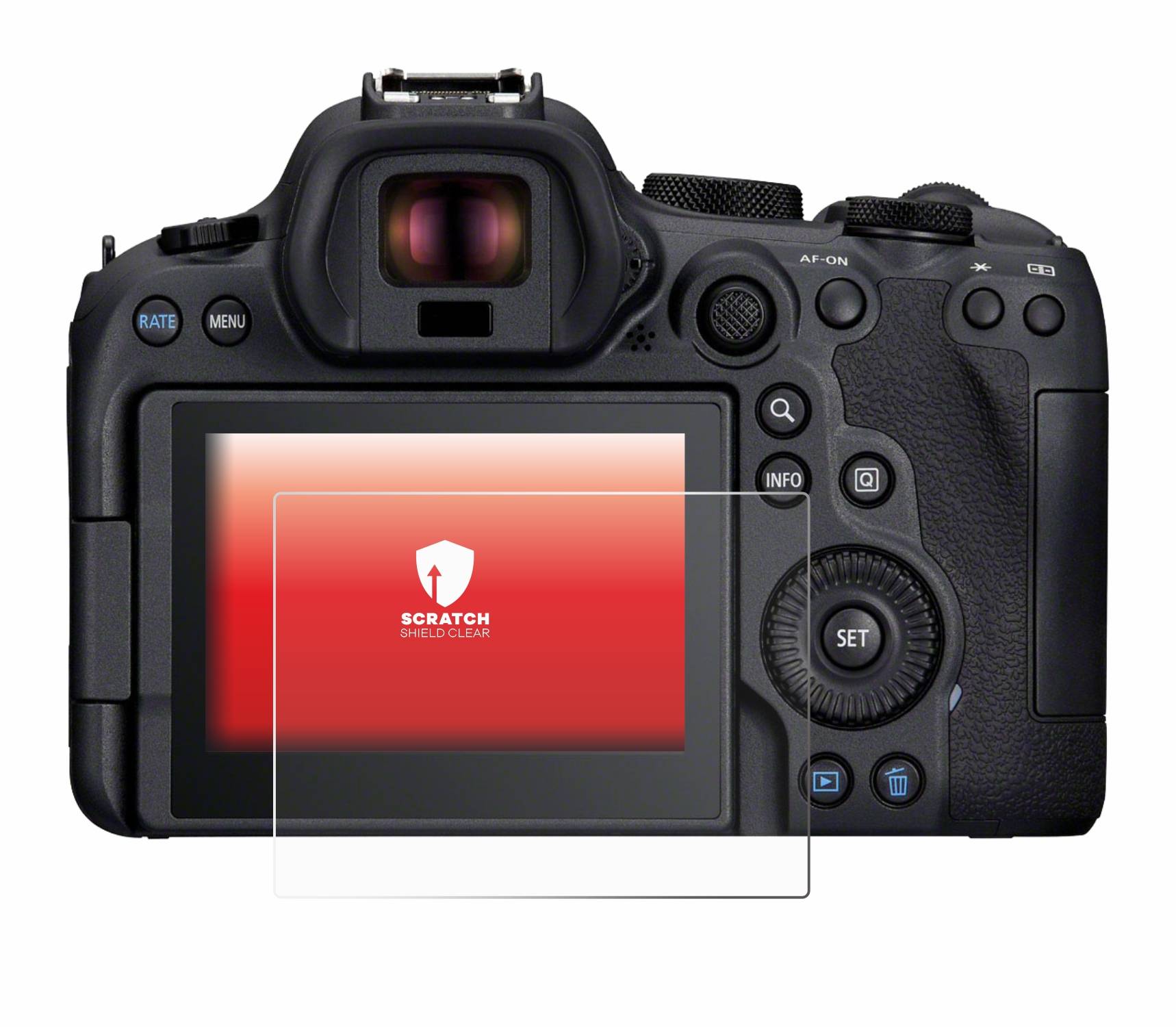 upscreen Schutzfolie für Canon EOS R6 Mark II Kratzschutz Anti-Fingerprint Klar