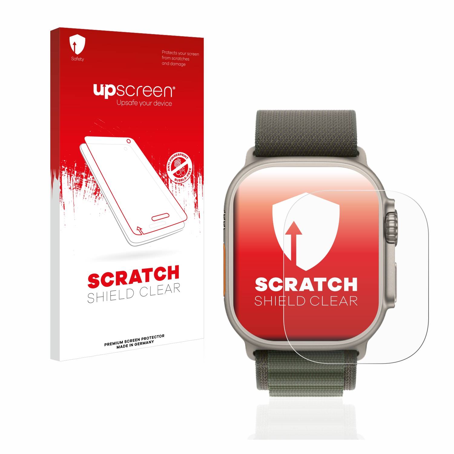 upscreen Scratch Shield Schutzfolie für Apple Watch Ultra (49 mm)