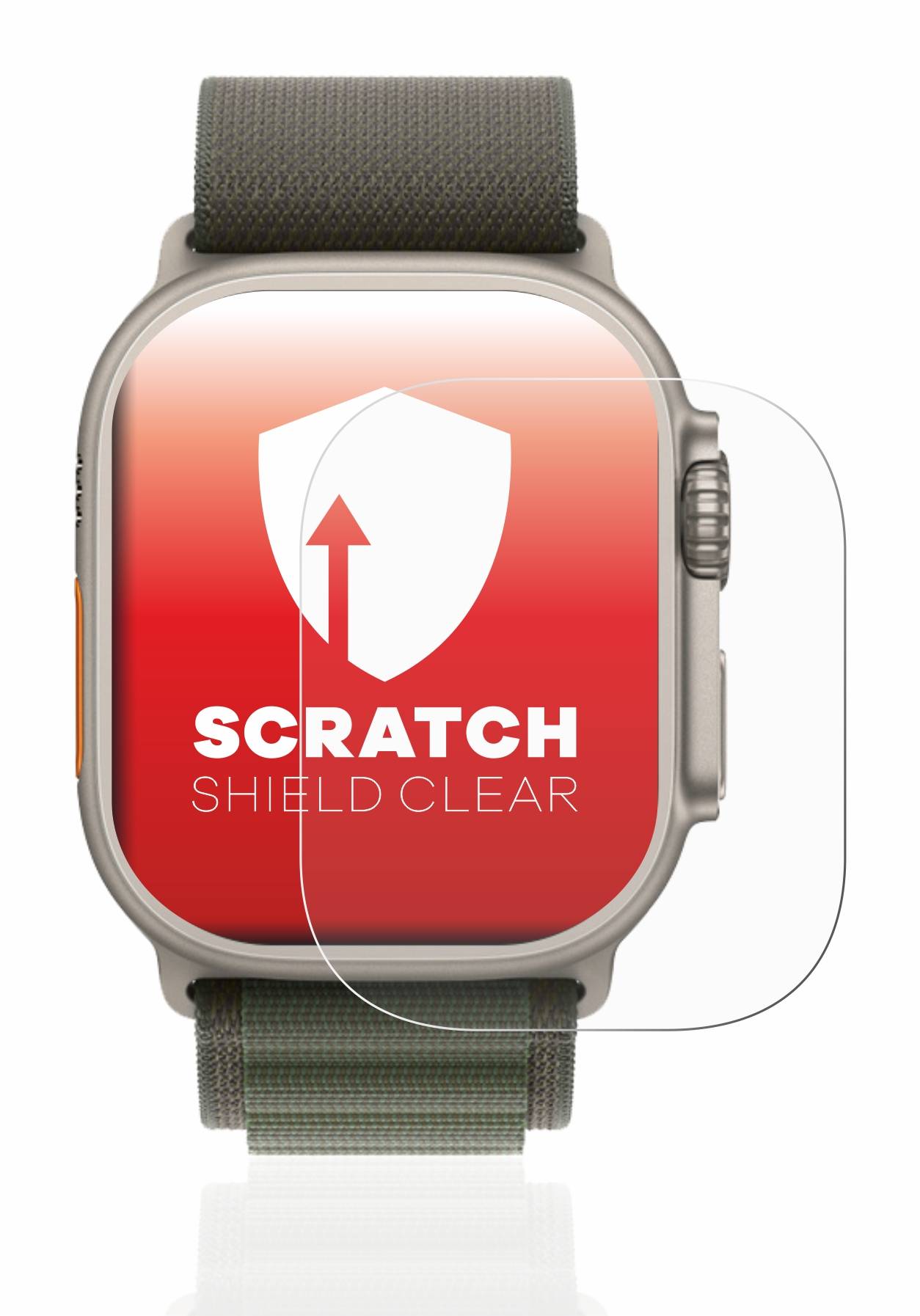 upscreen Scratch Shield Schutzfolie für Apple Watch Ultra (49 mm)