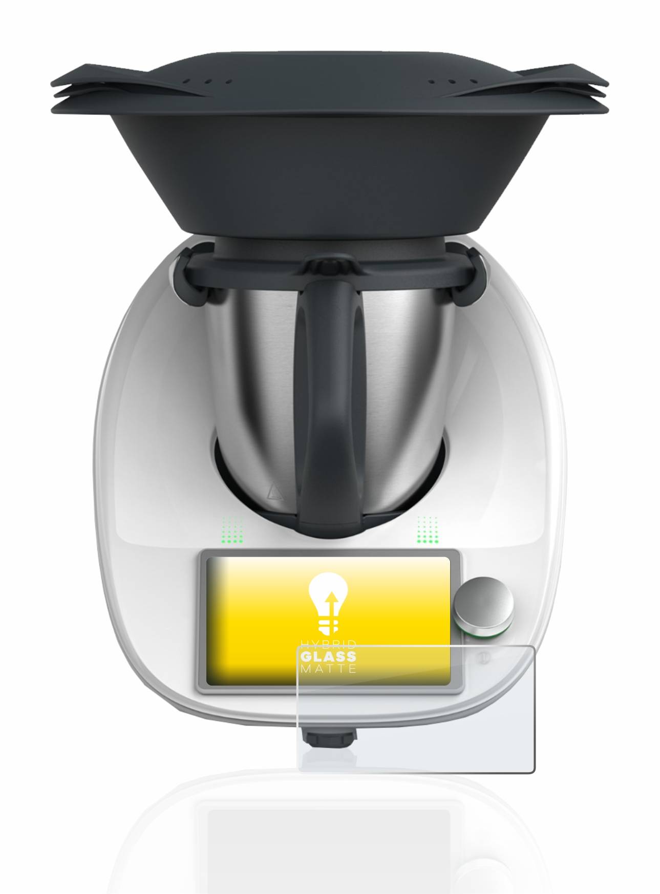 upscreen Flexible Schutz Glas Folie für Vorwerk Thermomix TM6 Schutzglas 9H Hybridglas Matt Entspiegelt