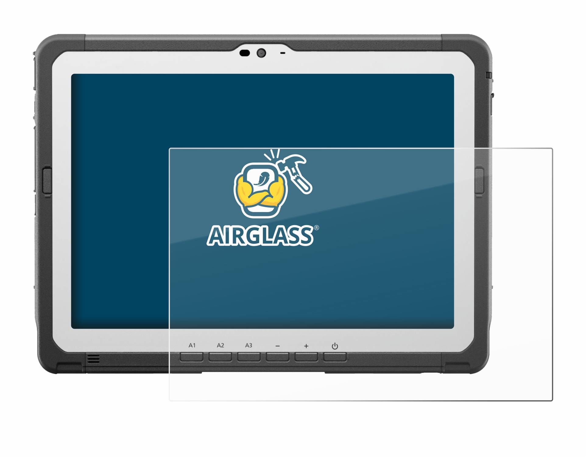 BROTECT AirGlass Flexible Schutz Glas Folie für Panasonic Toughbook FZ-A3 Klar Transparent