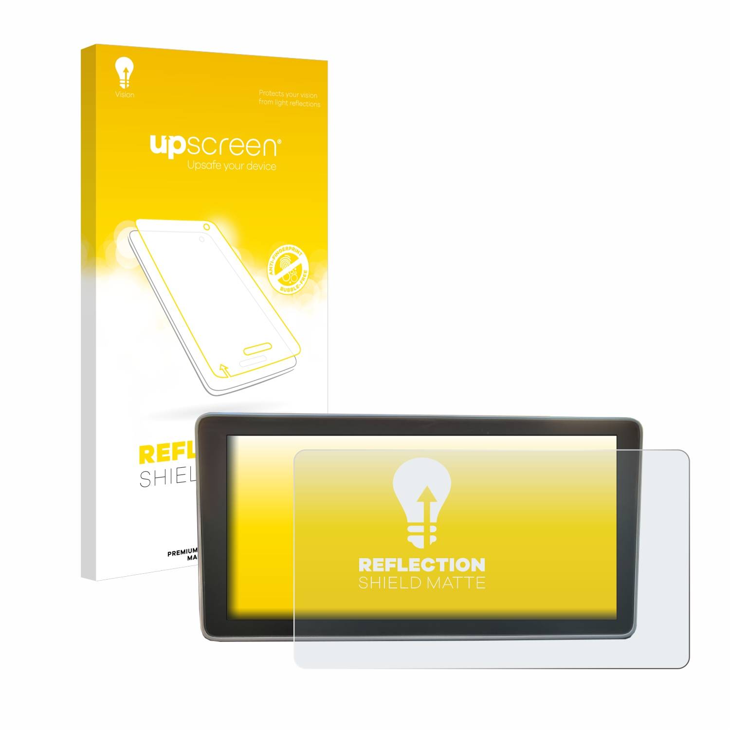 upscreen Reflection Shield Matt Schutzfolie für Audi A4 B9 2017 MMI Plus 8