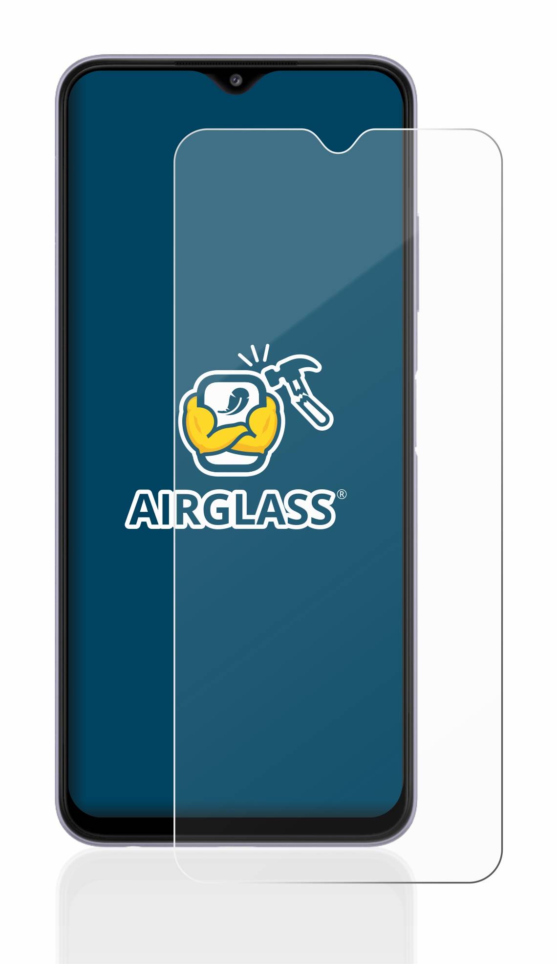 BROTECT AirGlass Glas Schutz-Folie für Samsung Galaxy A22 5G - Schutzglas