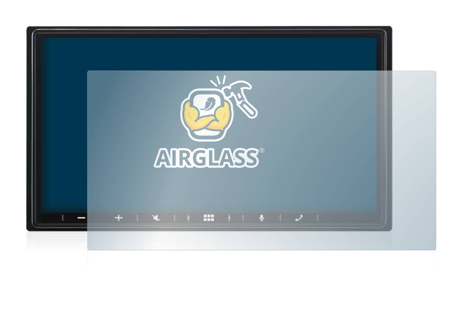BROTECT AirGlass Flexible Schutz Glas Folie für Alpine iLX-W690D Klar Transparent
