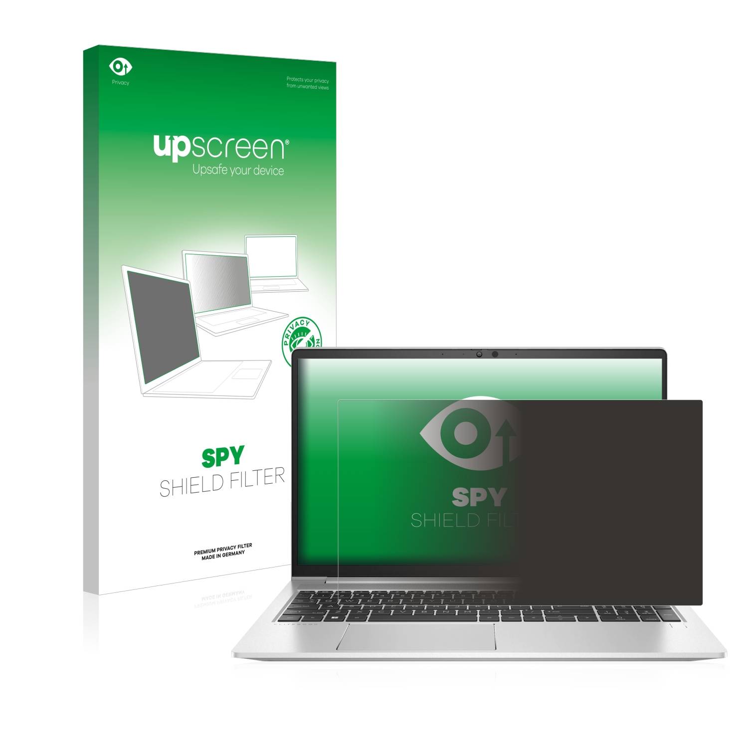 upscreen Blickschutzfilter für HP EliteBook 650 G9 Blaulichtfilter Sichtschutz Privacy Anti Spy abnehmbar