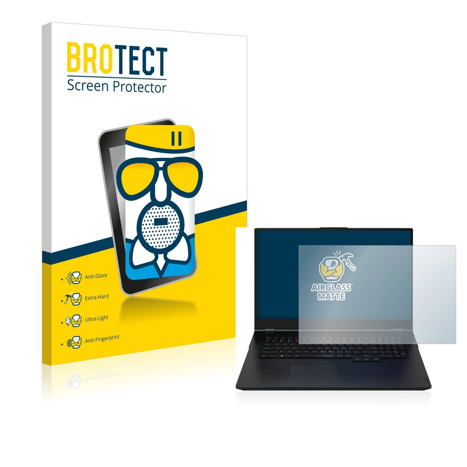 BROTECT AirGlass Flexible Schutz Glas Folie für Zenec Z-E2055 Matt Entspiegelt