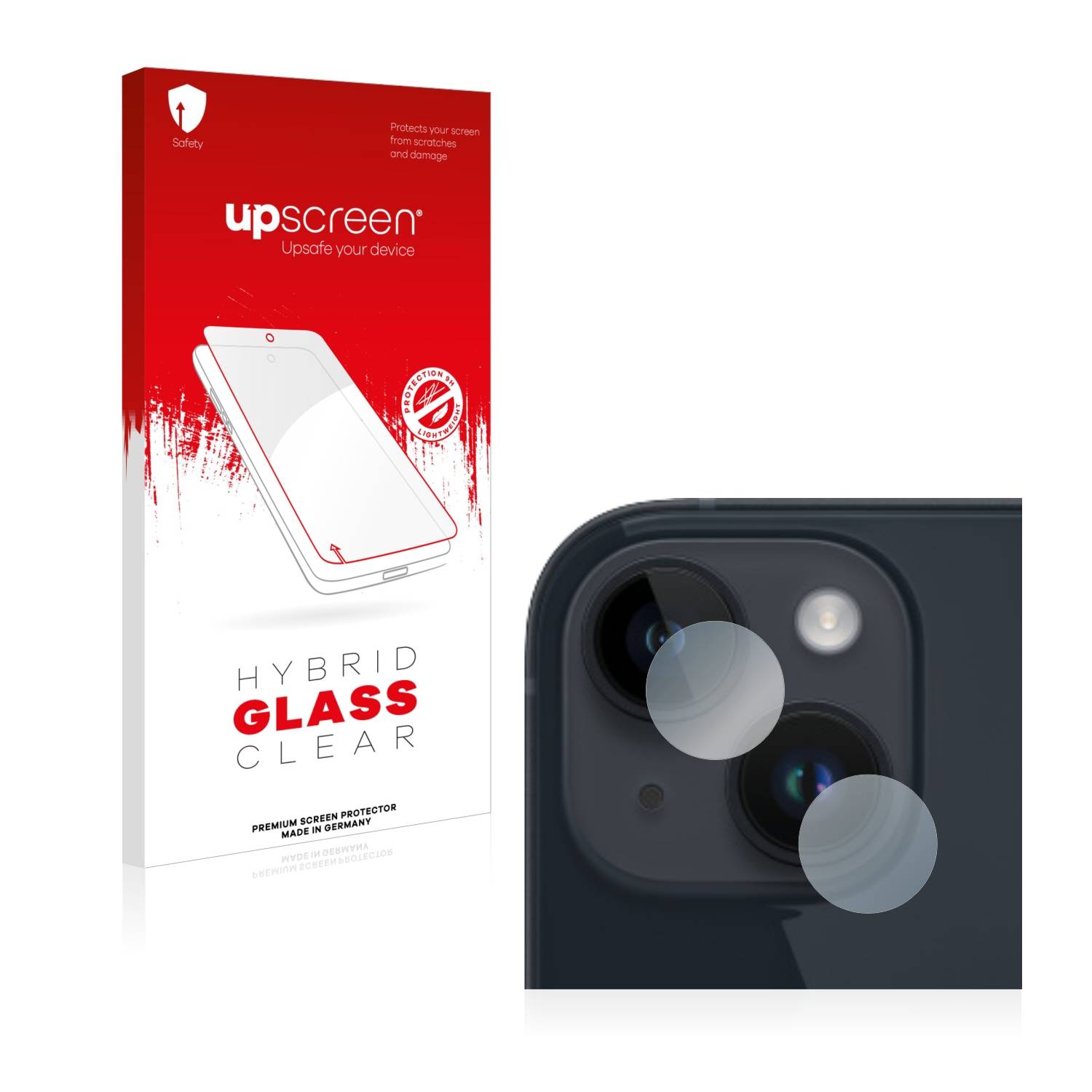 upscreen Hybrid Glas Panzer-Folie für Apple iPhone 14 Plus (NUR Kameraschutz)