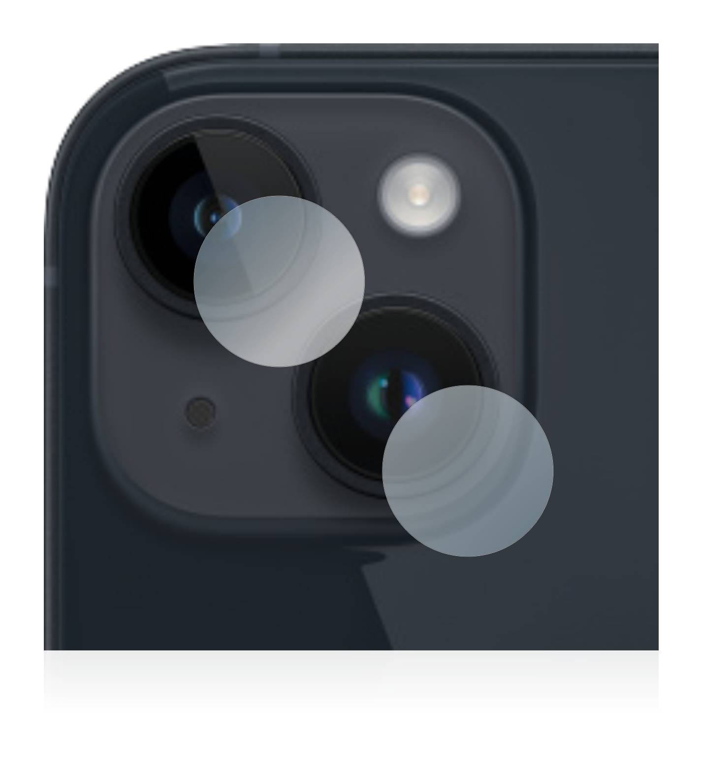 upscreen Hybrid Glas Panzer-Folie für Apple iPhone 14 Plus (NUR Kameraschutz)