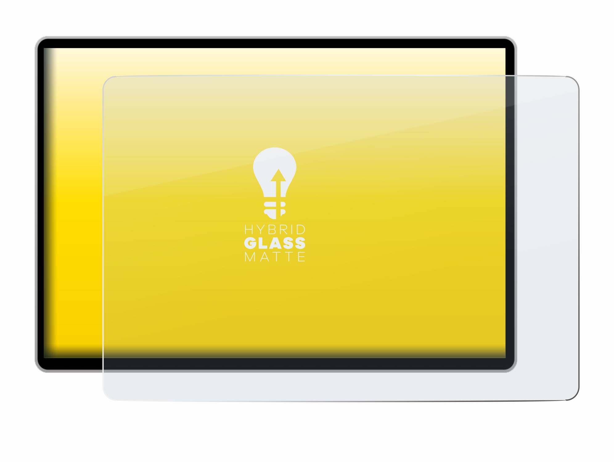 upscreen Hybrid Glas Matt Schutz-Folie für Tesla Model 3 Infotainment System 15.4