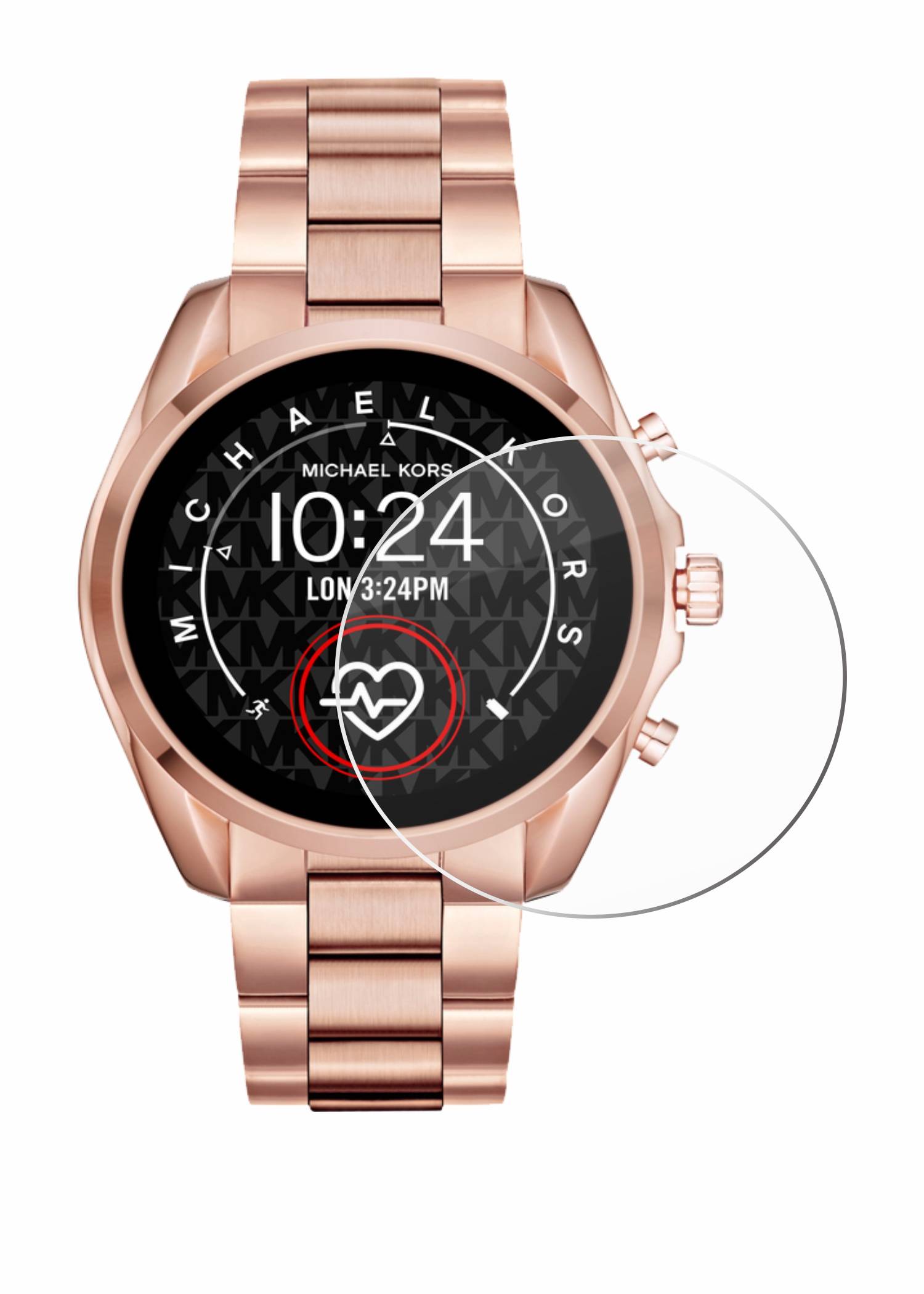 Savvies Clear Schutzglas für Michael Kors Access Bradshaw 2