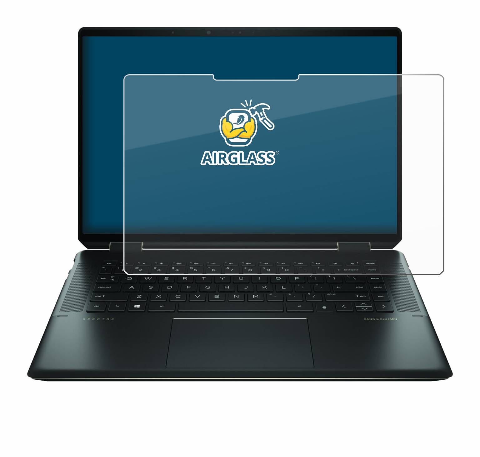 BROTECT AirGlass Flexible Schutz Glas Folie für HP Spectre x360 16" 2-in-1 2021 Klar Transparent