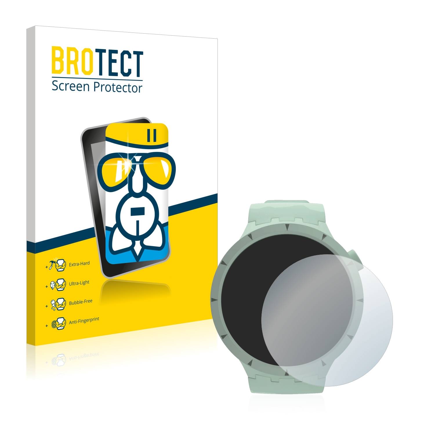BROTECT AirGlass Flexible Schutz Glas Folie für Swatch Big Bold Bioceramic Klar Transparent