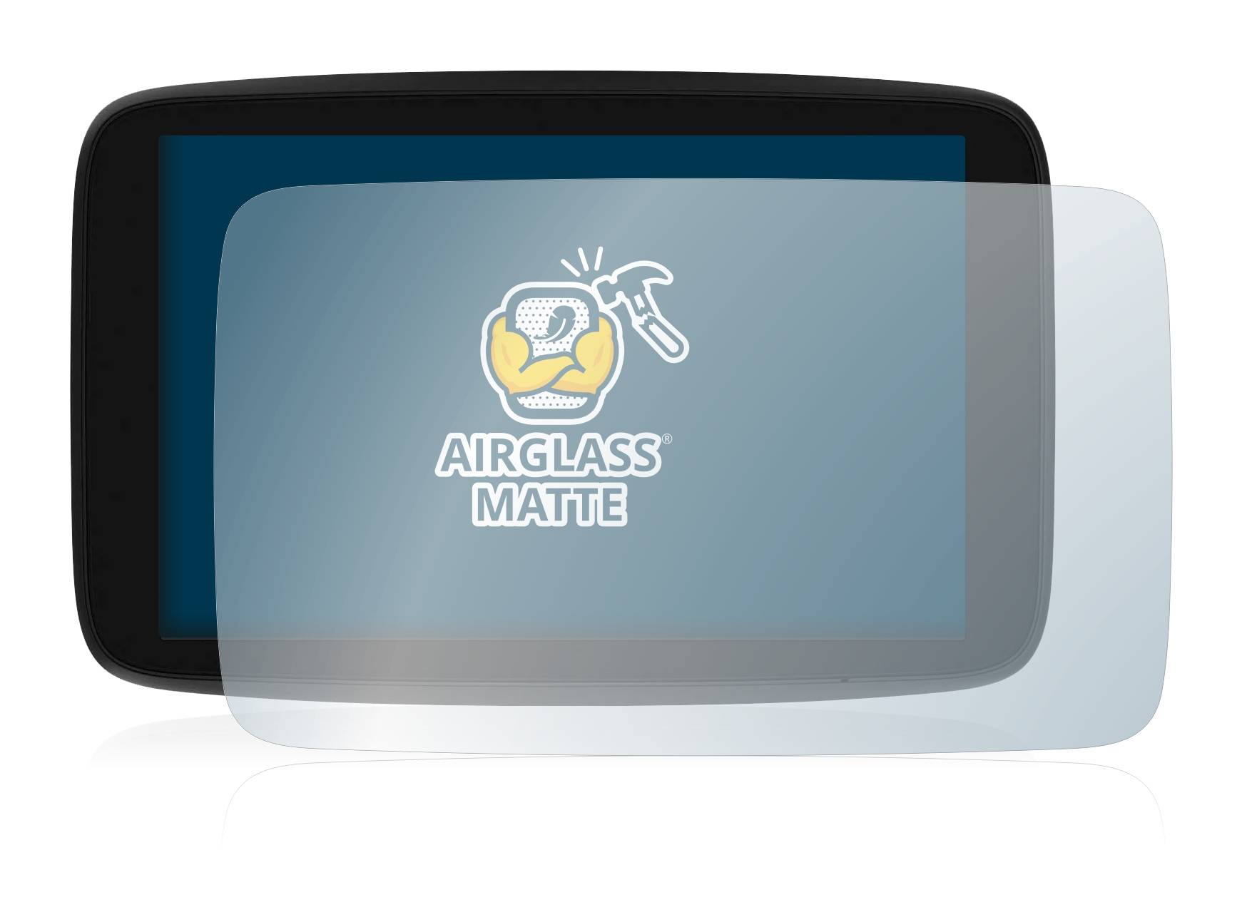 BROTECT AirGlass Flexible Schutz Glas Folie für TomTom GO Exclusive Matt Entspiegelt