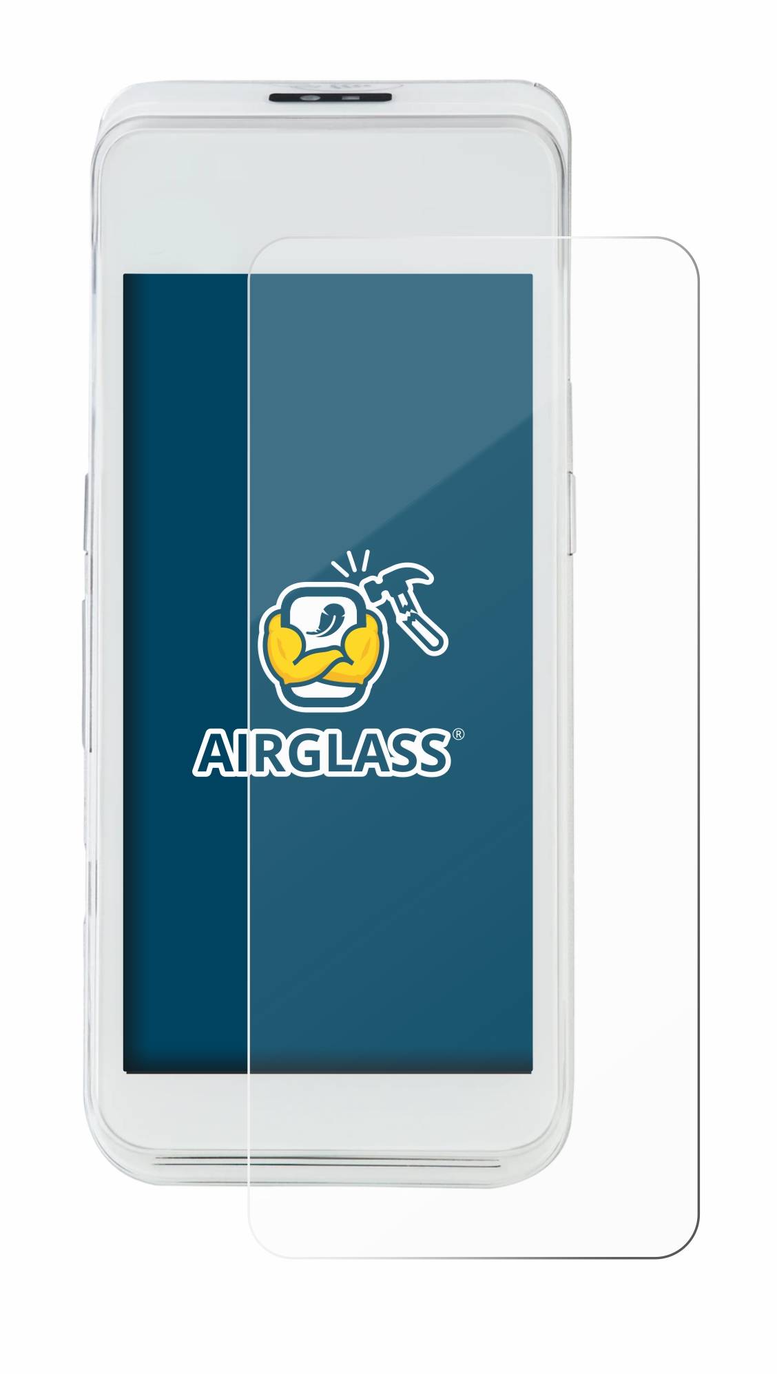 BROTECT AirGlass Flexible Schutz Glas Folie für Pax A920 Pro Klar Transparent