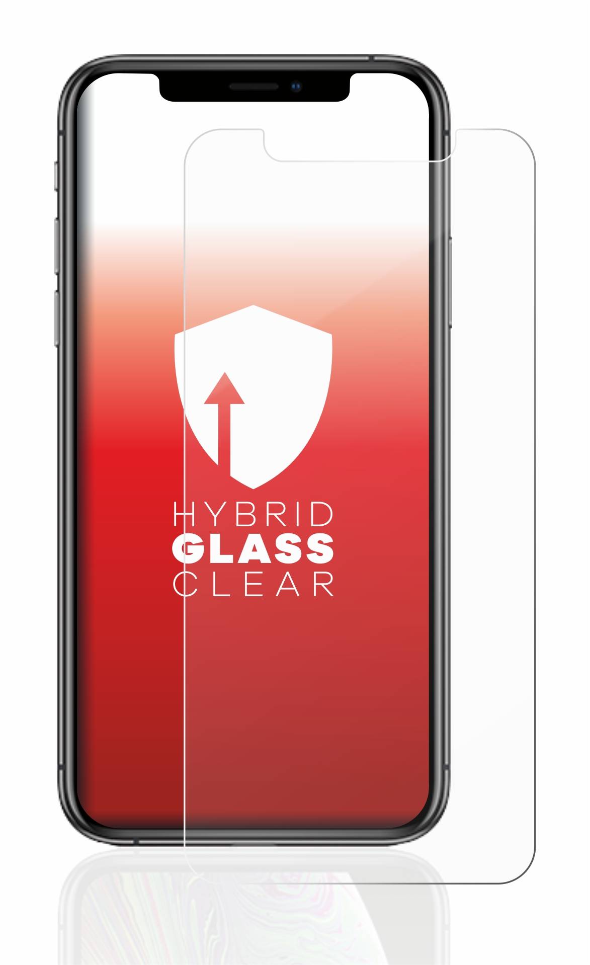 upscreen Hybrid Glas Schutz-Folie für Apple iPhone Xs