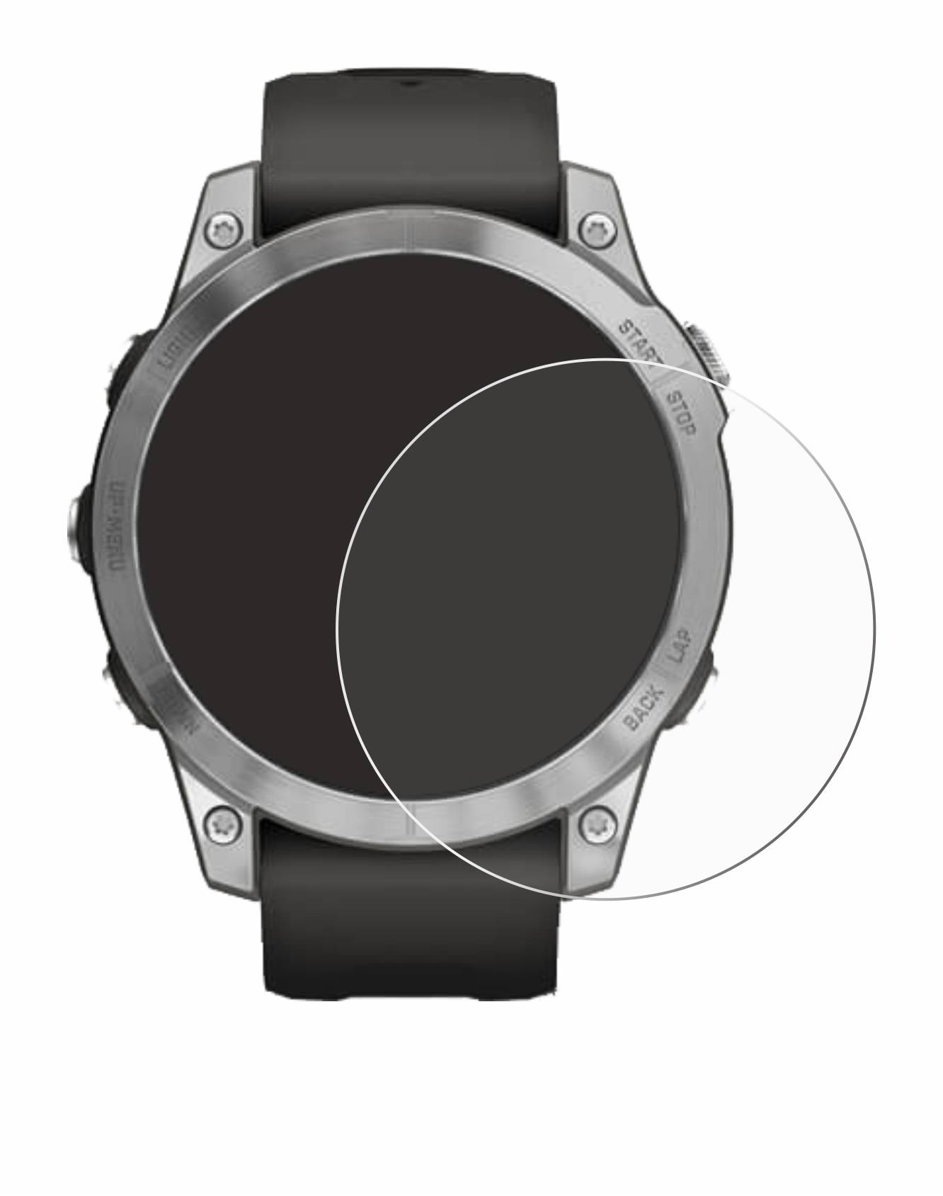 upscreen Scratch Shield Schutzfolie für Garmin Fenix 7 (47 mm)