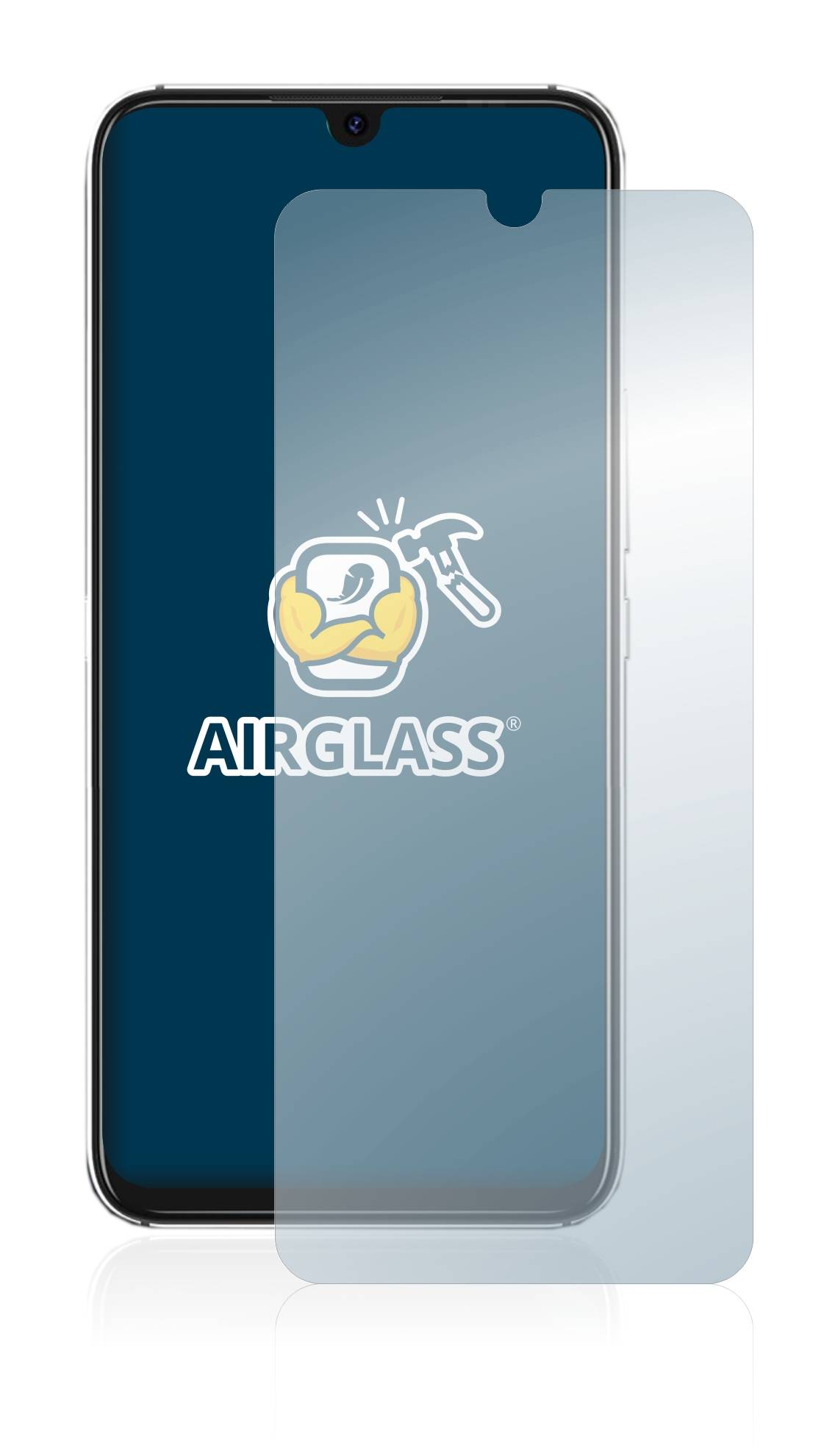 BROTECT AirGlass Flexible Schutz Glas Folie für Umidigi A9 Pro Klar Transparent