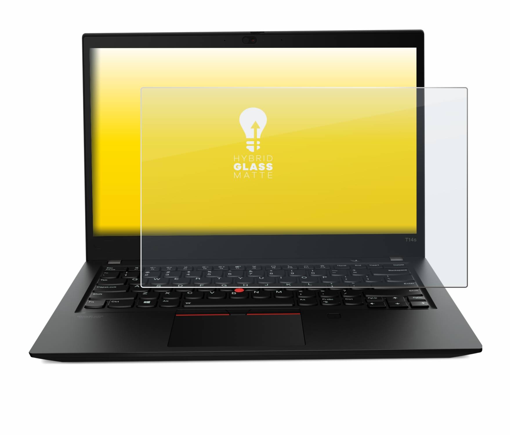 upscreen Hybrid Glas Matt Schutz-Folie für Lenovo ThinkPad T14s Gen 1