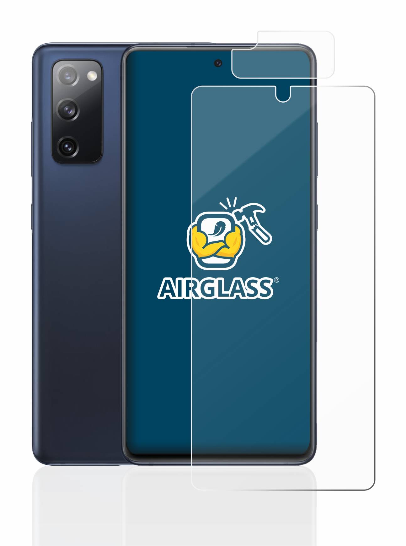 BROTECT AirGlass Glas Panzer-Folie für Samsung Galaxy S20 FE (Display+Kamera) - Schutzglas