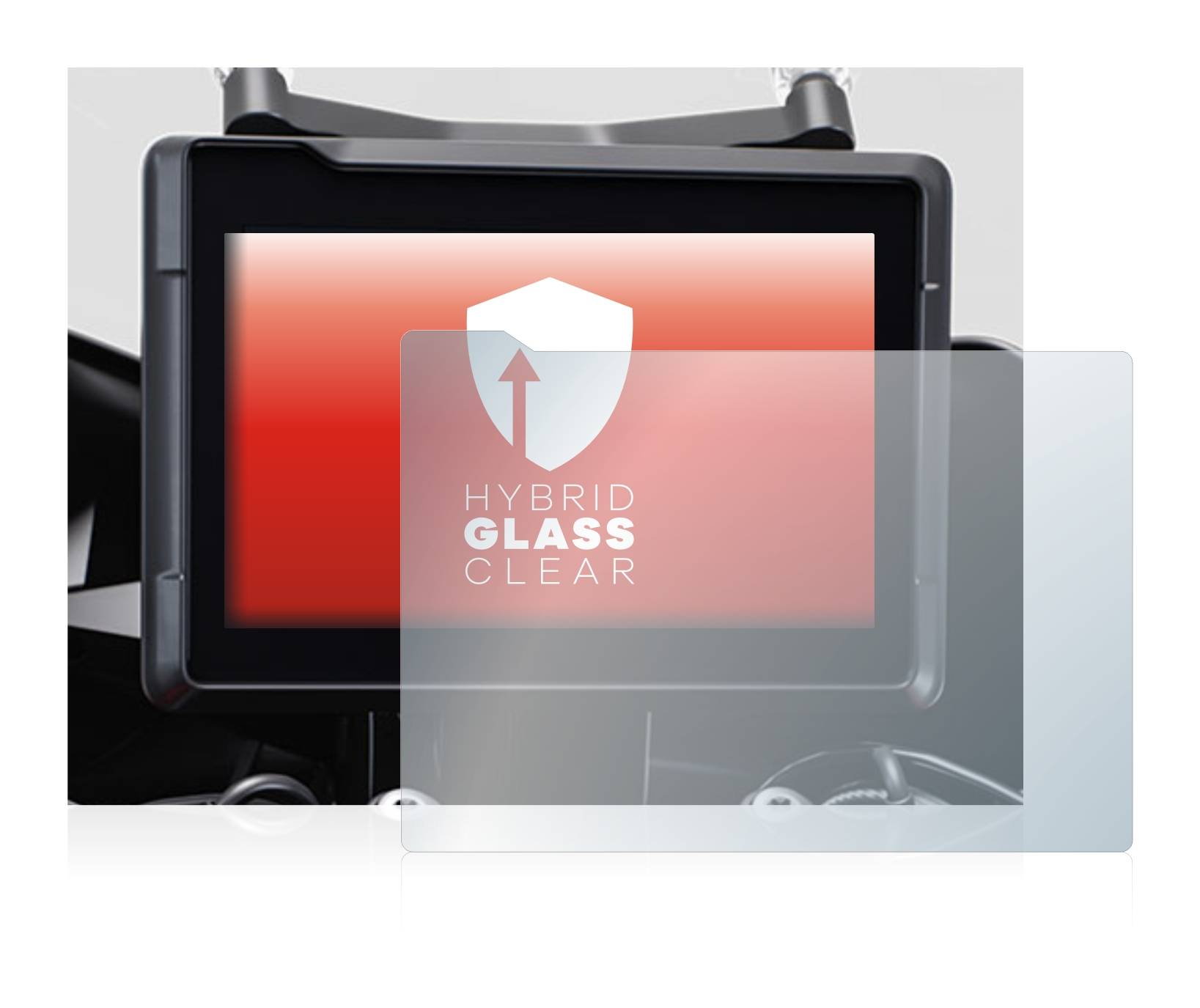 upscreen Hybrid Glas Schutz-Folie für KTM 1290 Super Duke GT 2022 TFT 7 Tachoanzeige