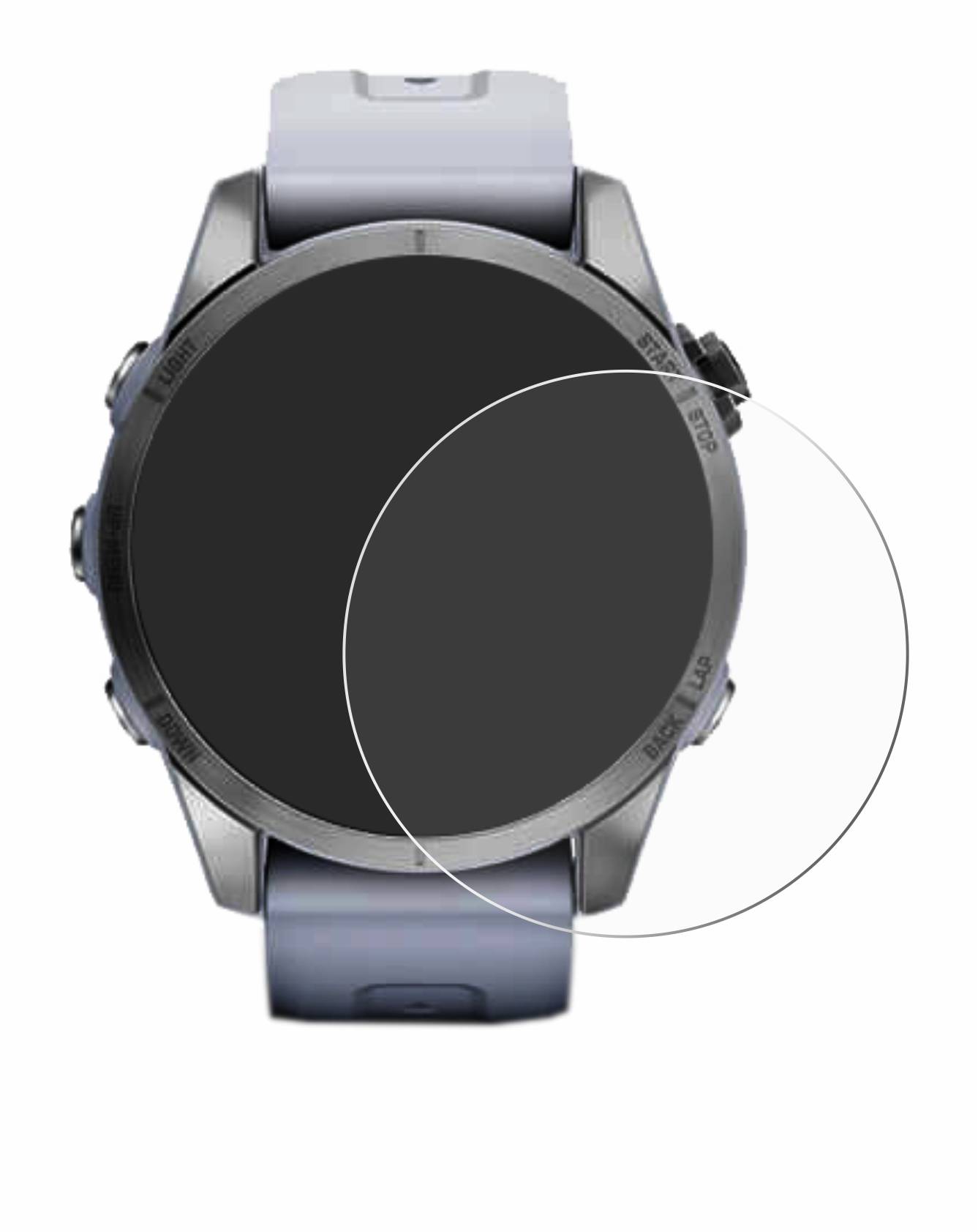 upscreen Scratch Shield Schutzfolie für Garmin Fenix 7S (42 mm)