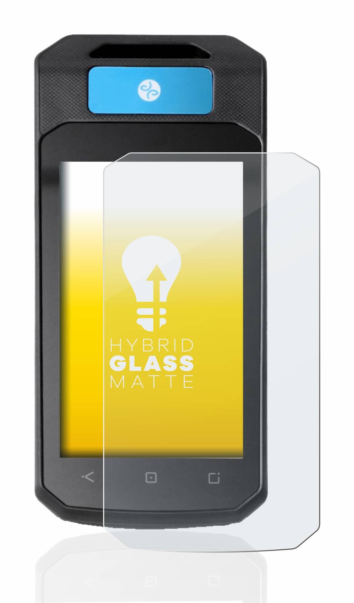 upscreen Hybrid Glas Matt Panzer-Folie für Accu-Chek Insight mit DBLG1